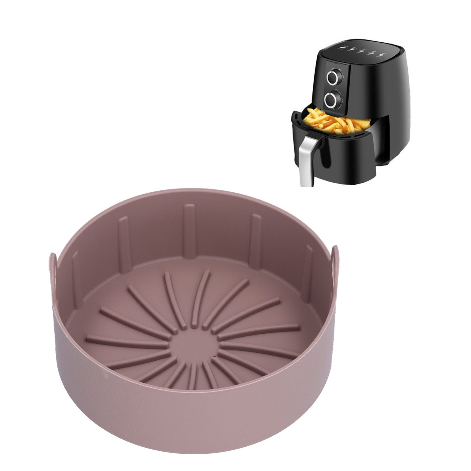 Reusable Silicone Pot Replacement Kitchen Electric Fryer Basket Tray Baking view 11