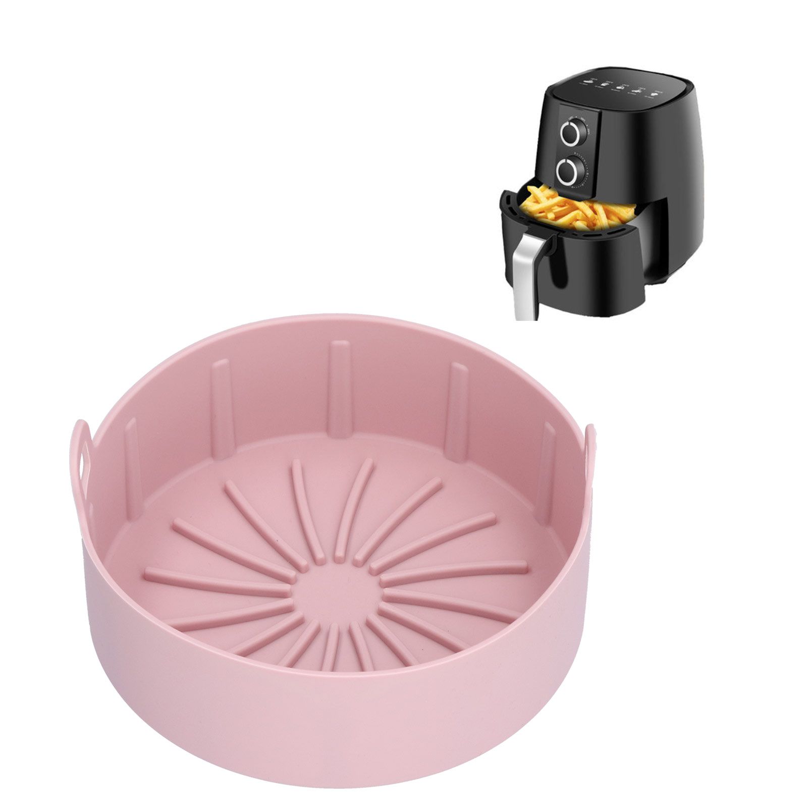 Reusable Silicone Pot Replacement Kitchen Electric Fryer Basket Tray Baking view 12