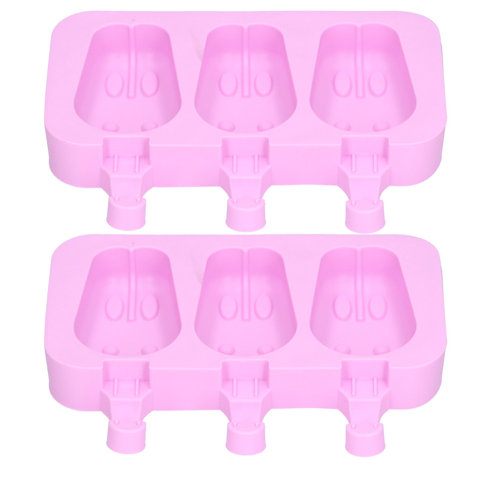2Pcs 3 Grid Silicone Ice Cream Mold with Lid Rabbit Shaped Mold for Summer view 7