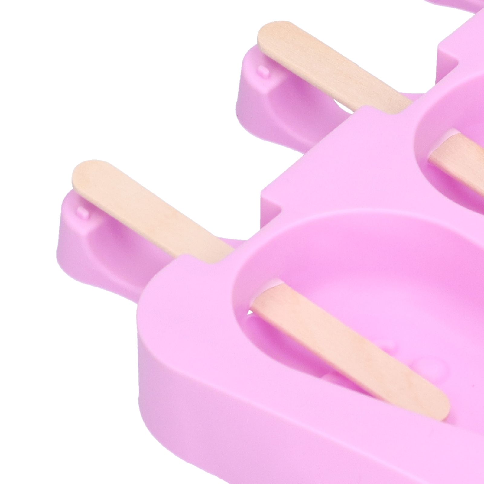 2Pcs 3 Grid Silicone Ice Cream Mold with Lid Rabbit Shaped Mold for Summer view 14