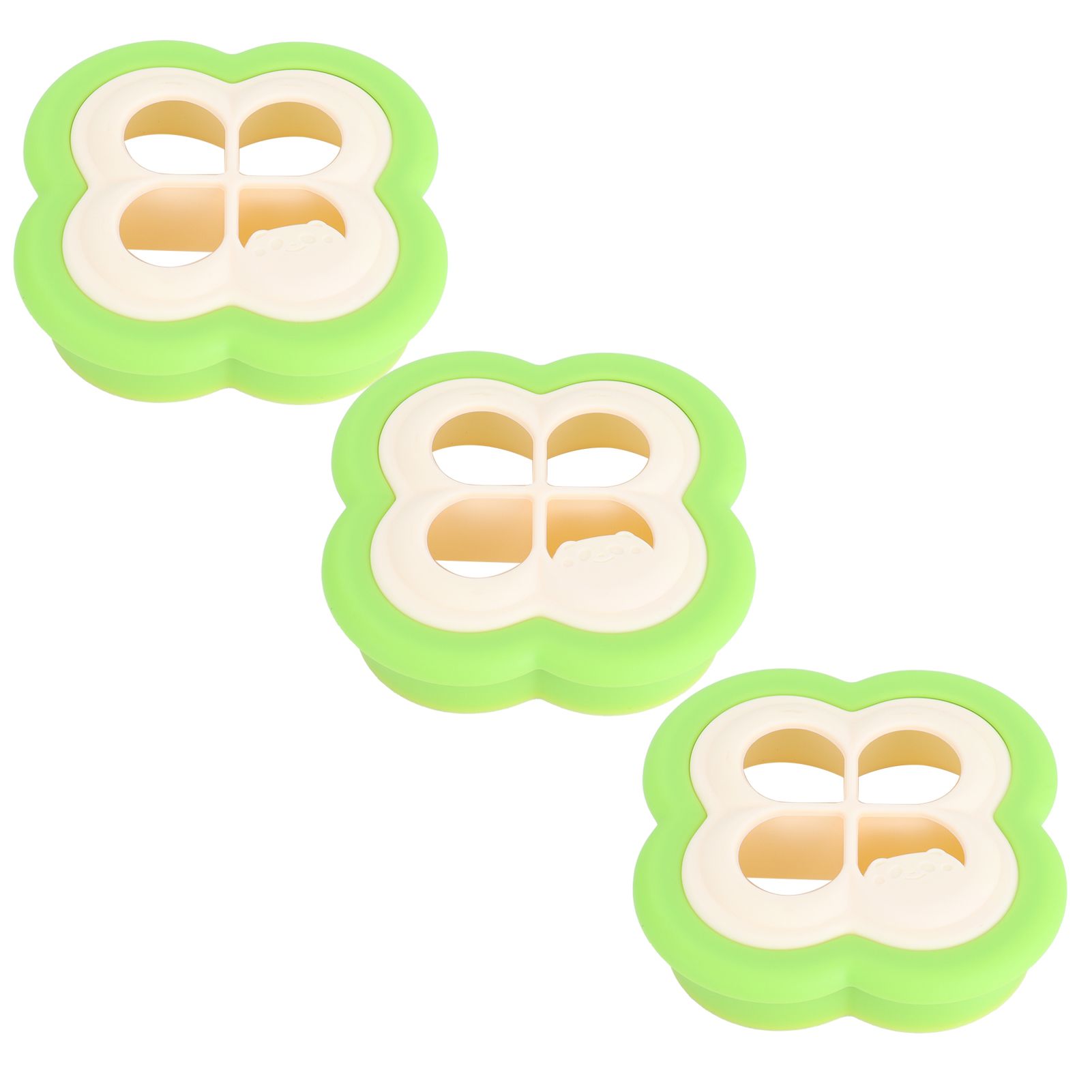 3Set Sandwich Cutter 4 Leaf Shaped Bread Mold Sushi Making Tool for Home Kitchen view 2