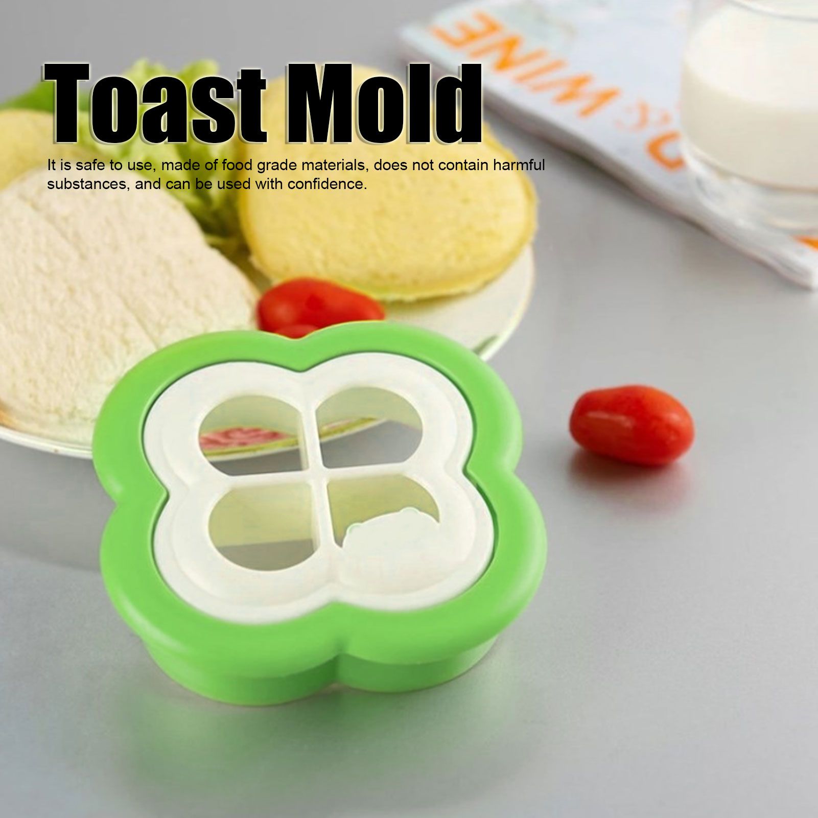 3Set Sandwich Cutter 4 Leaf Shaped Bread Mold Sushi Making Tool for Home Kitchen view 15