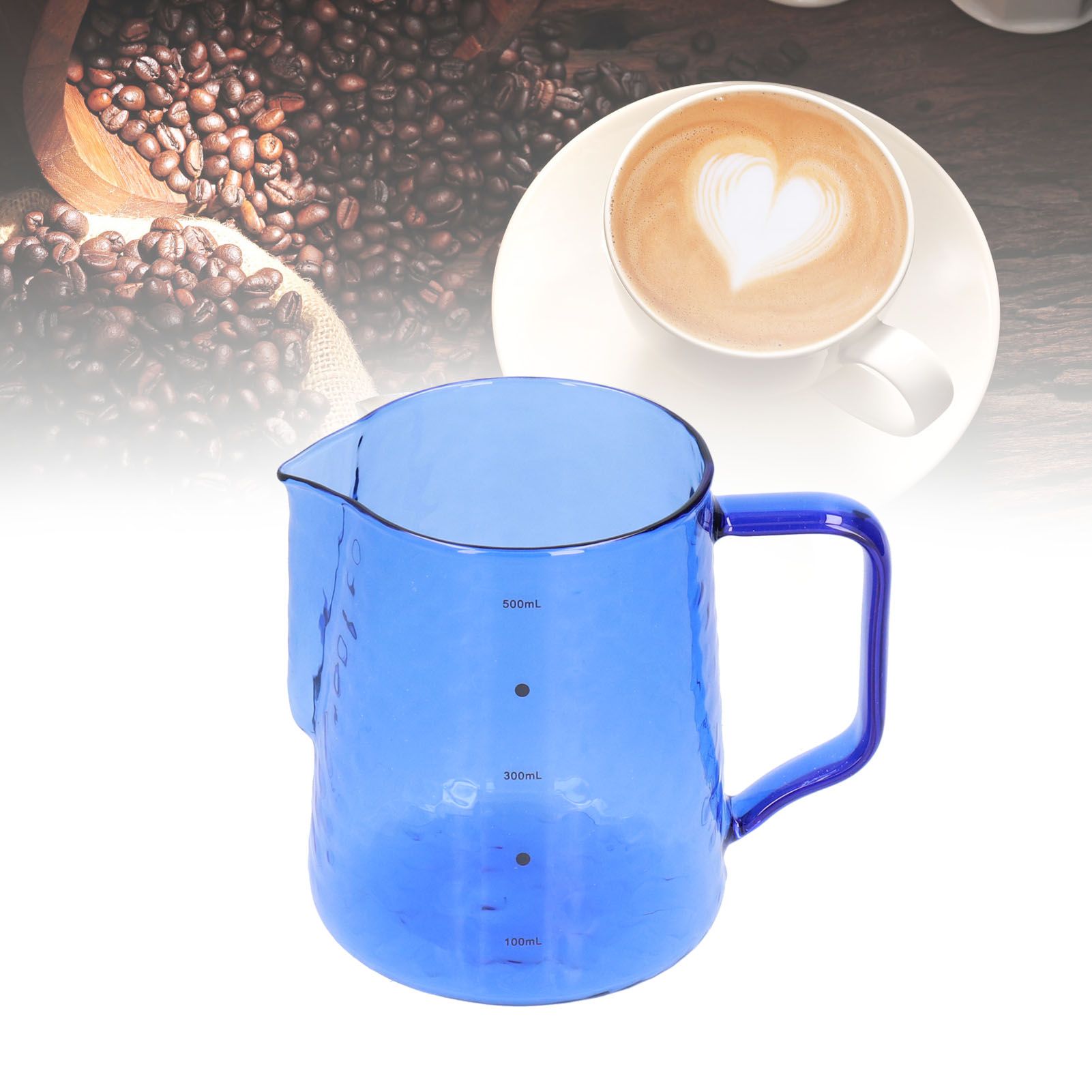 500ml Milk Frothing Pitcher Multipurpose Borosilicate Glass Milk Jug for view 12