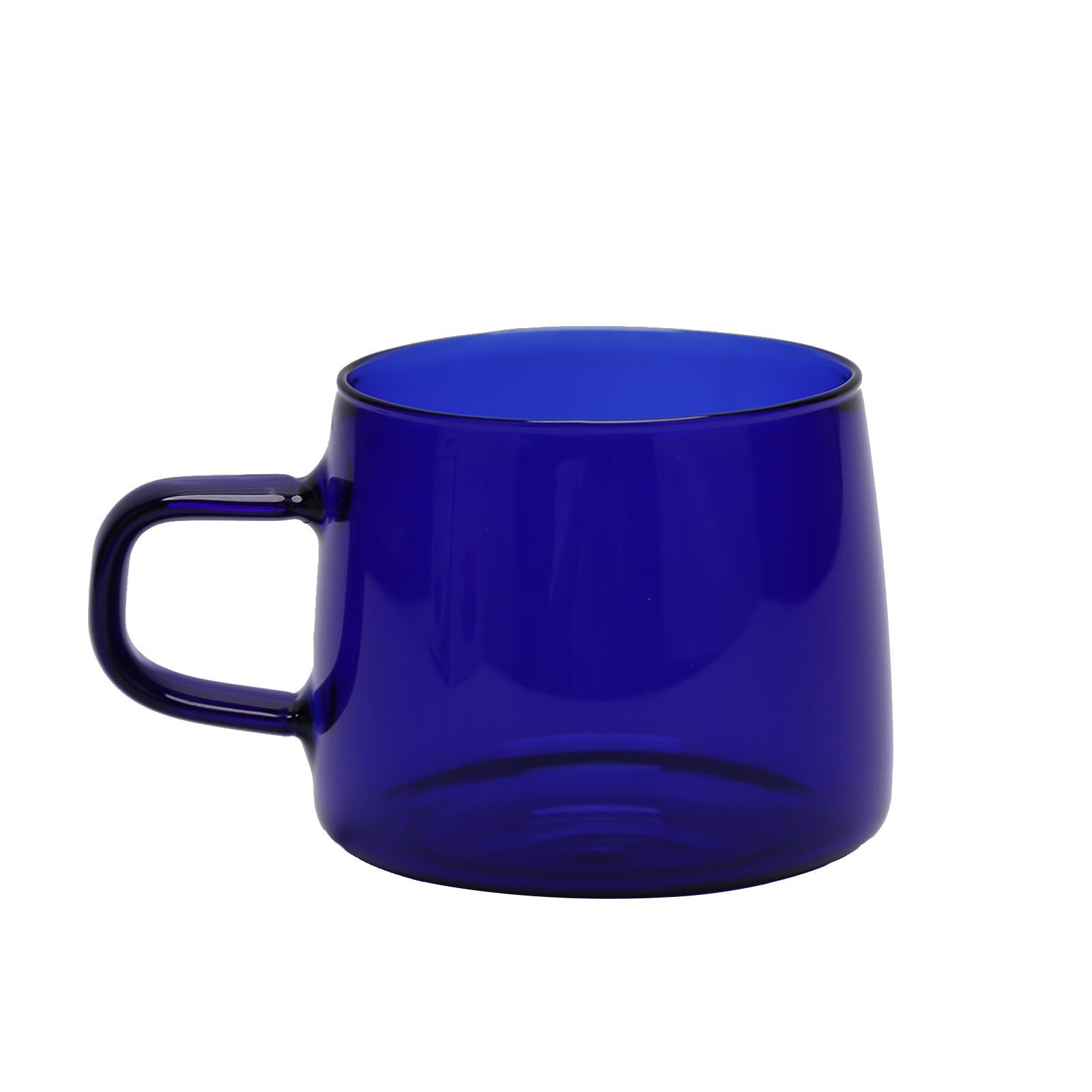 350ml Glass Coffee Cup Crystal Coffee Mug with Handle High Temperature