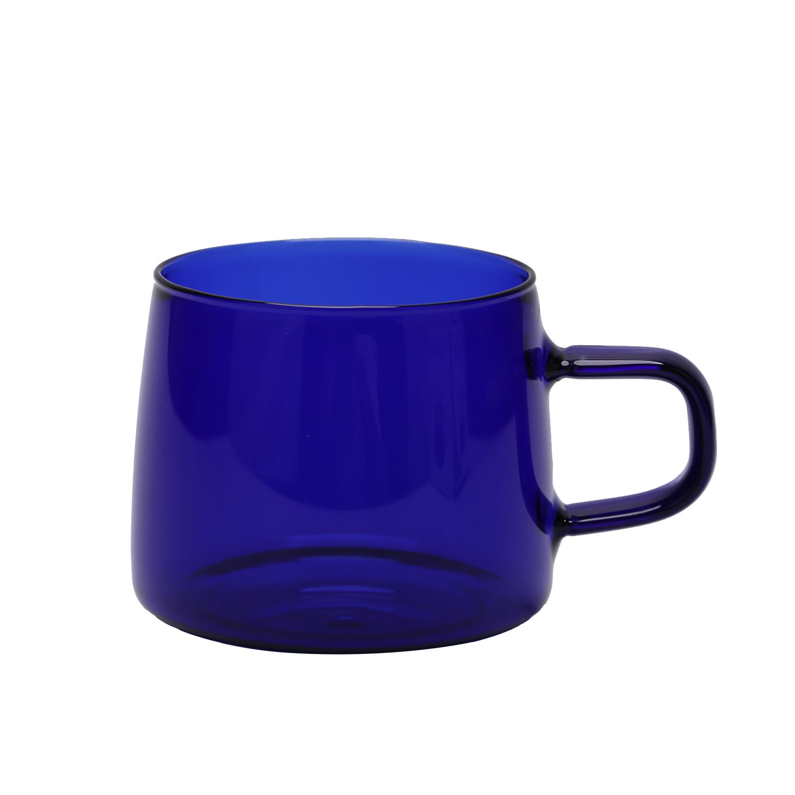 350ml Glass Coffee Cup Crystal Coffee Mug with Handle High Temperature view 2