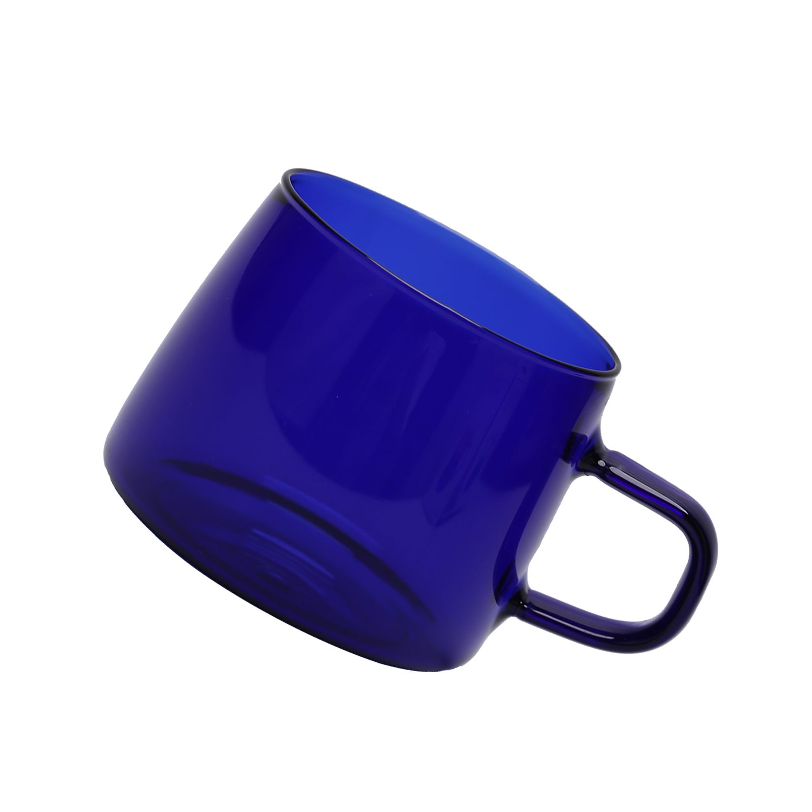 350ml Glass Coffee Cup Crystal Coffee Mug with Handle High Temperature view 4