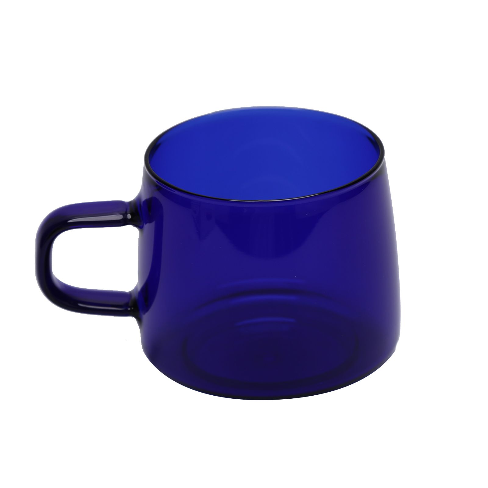 350ml Glass Coffee Cup Crystal Coffee Mug with Handle High Temperature view 6