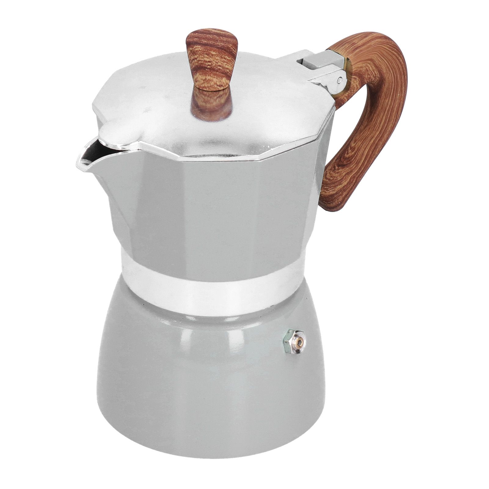 150ML Practical Aluminum Coffee Maker Octagonal Moka Coffee Pot for Home view 4