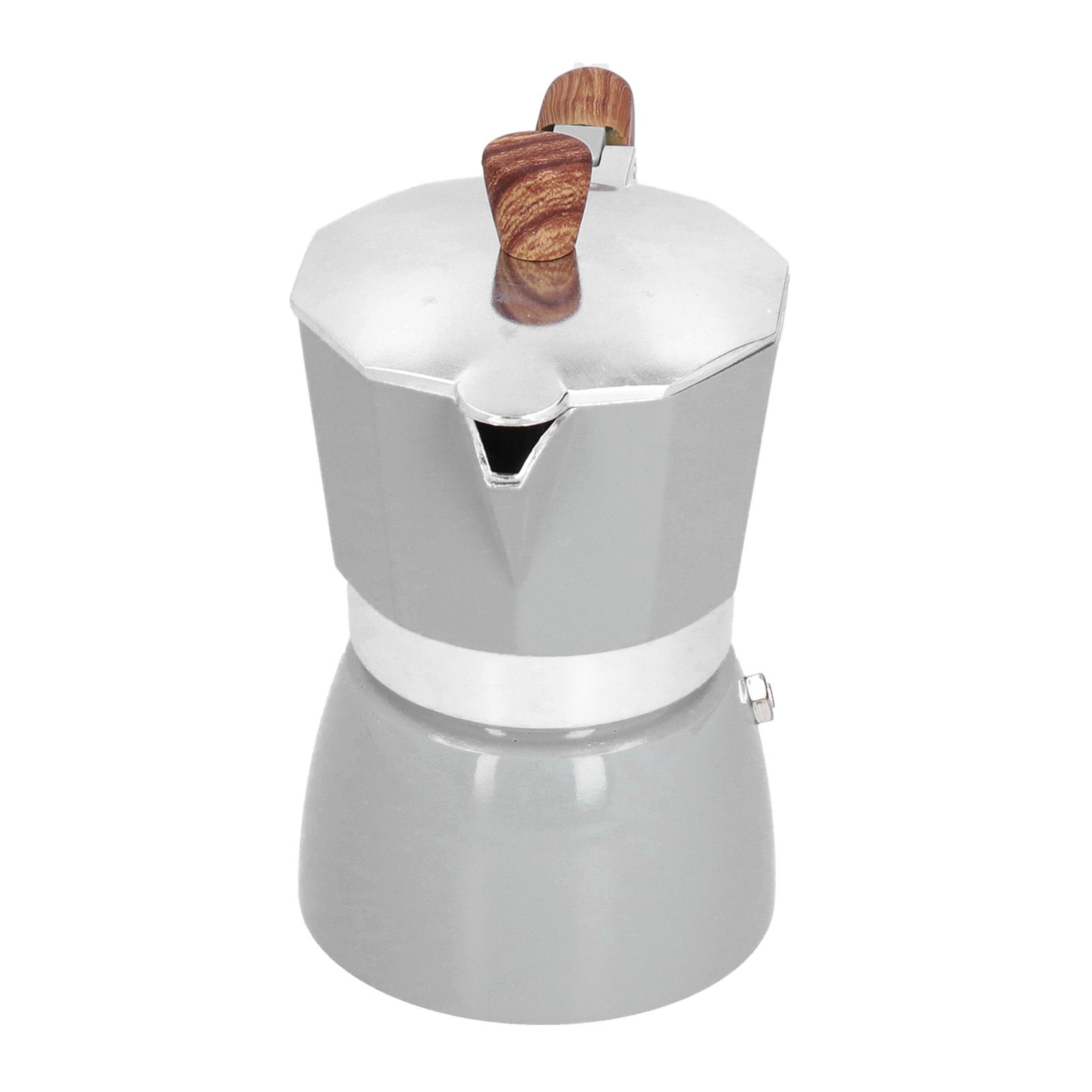 150ML Practical Aluminum Coffee Maker Octagonal Moka Coffee Pot for Home view 5