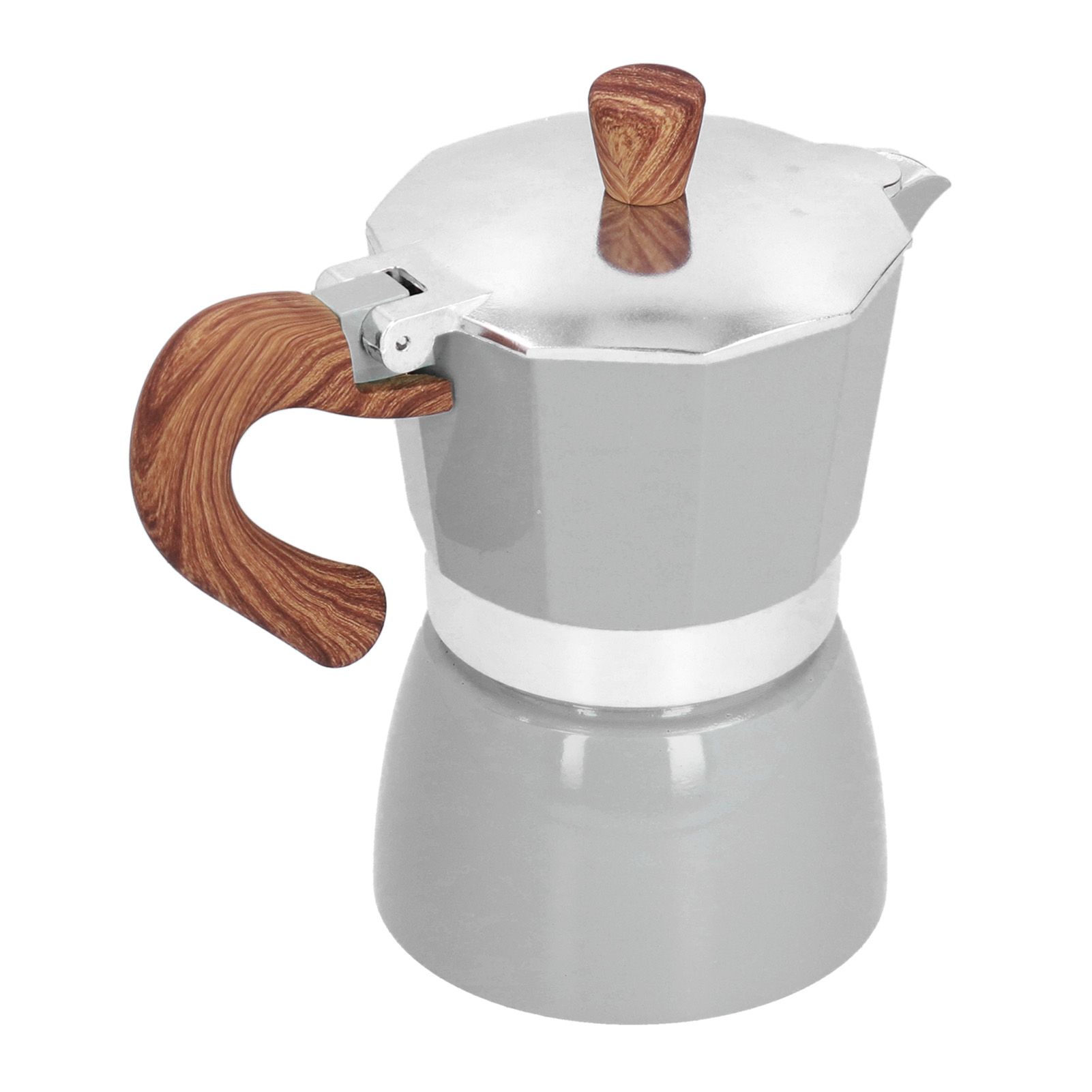 150ML Practical Aluminum Coffee Maker Octagonal Moka Coffee Pot for Home view 6