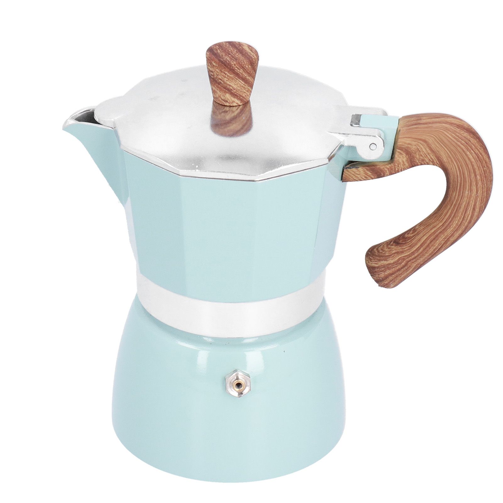 150ML Practical Aluminum Coffee Maker Octagonal Moka Coffee Pot for Home