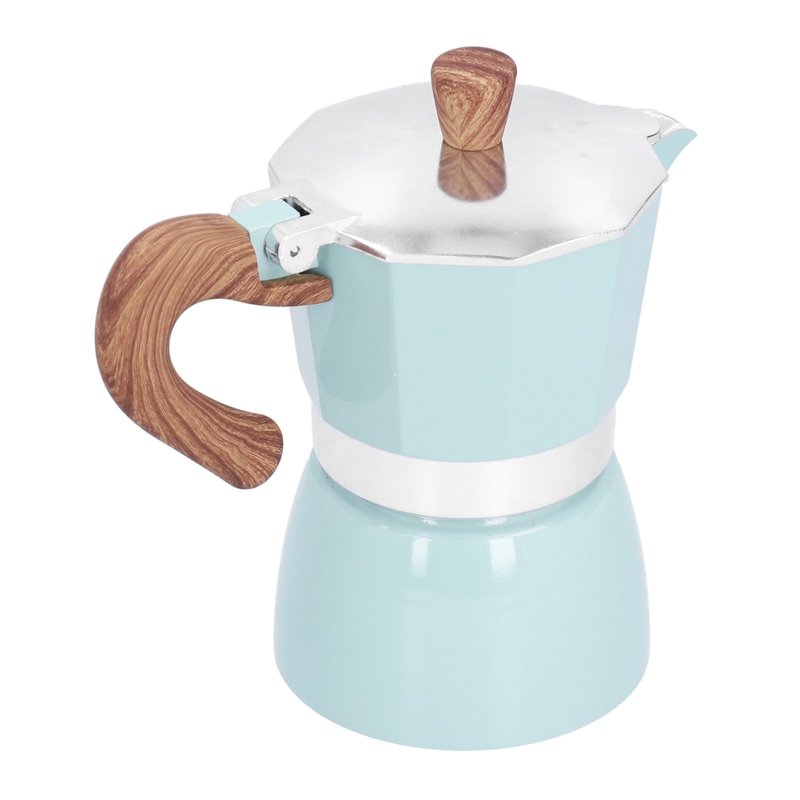 150ML Practical Aluminum Coffee Maker Octagonal Moka Coffee Pot for Home view 2