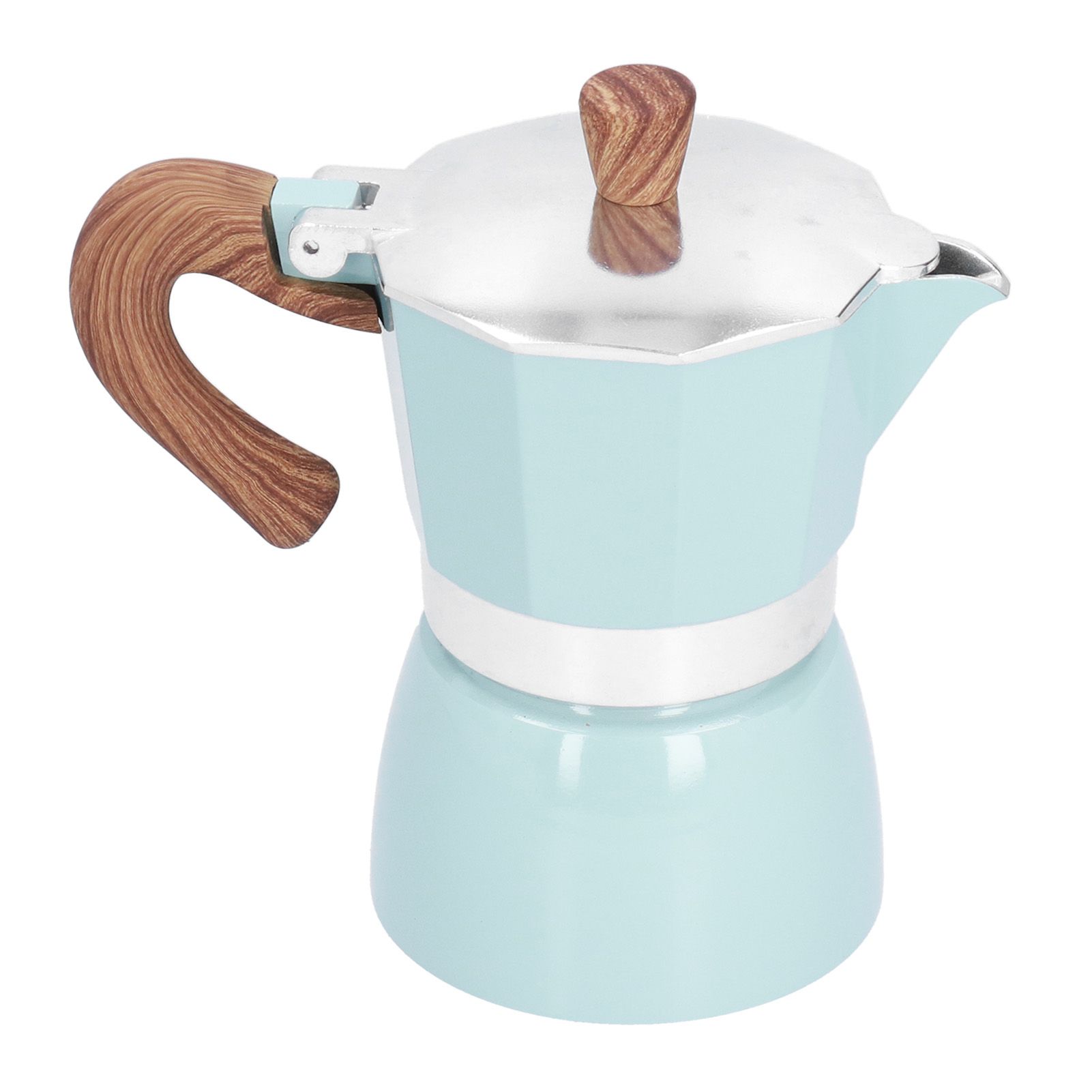 150ML Practical Aluminum Coffee Maker Octagonal Moka Coffee Pot for Home view 6