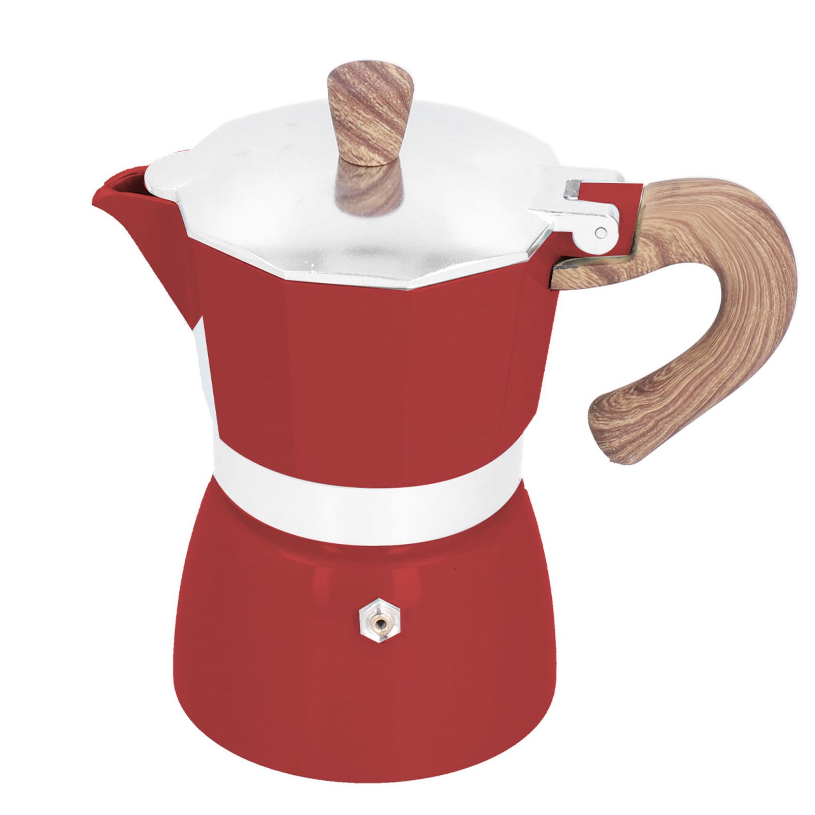 150ML Practical Aluminum Coffee Maker Octagonal Moka Coffee Pot for Home