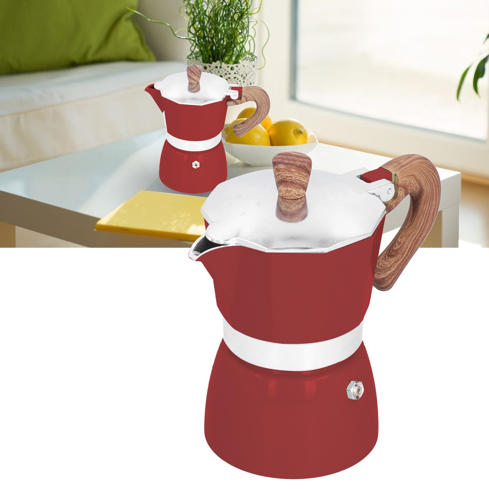 150ML Practical Aluminum Coffee Maker Octagonal Moka Coffee Pot for Home view 11