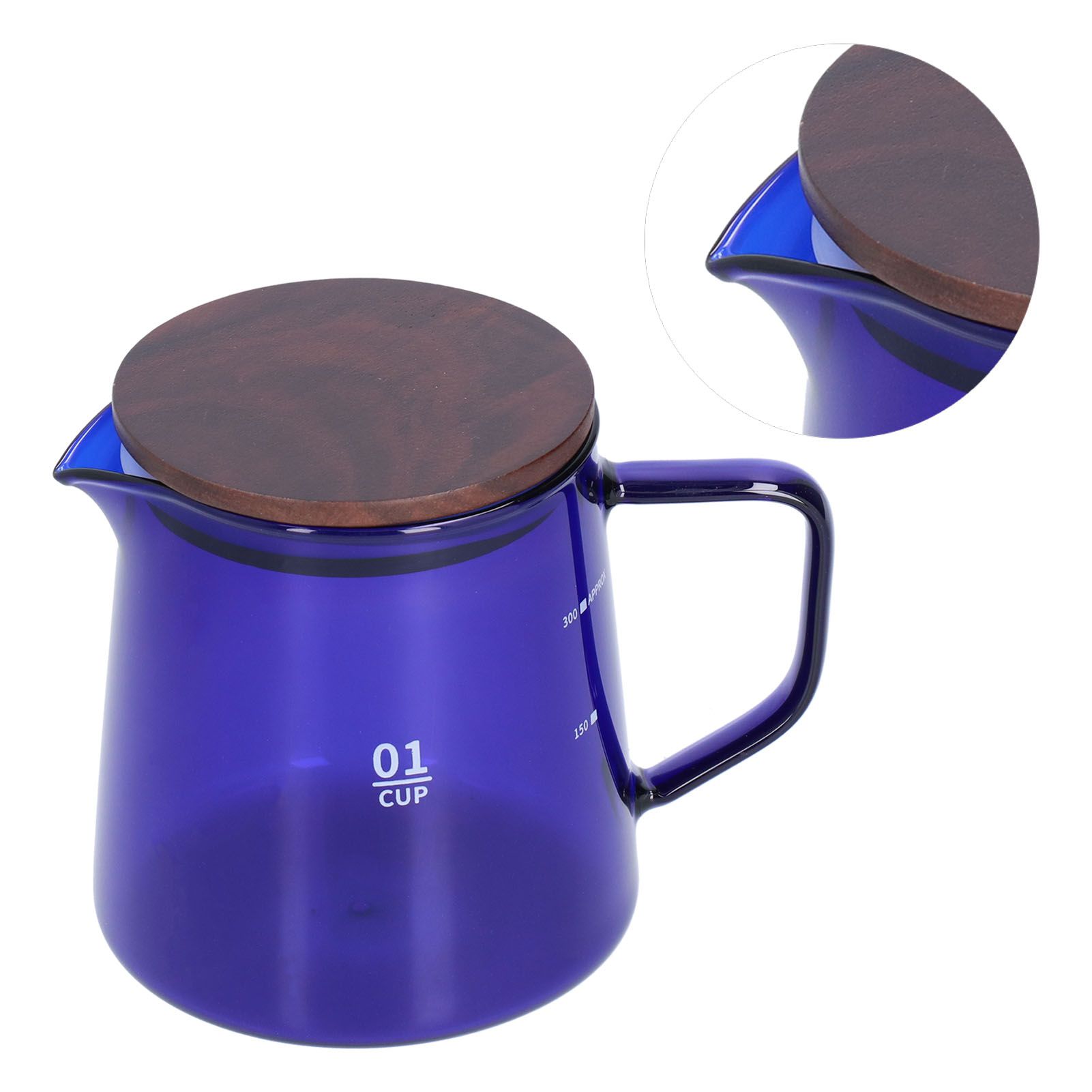 Tea Cup Borosilicate Glass 300ml 11.9oz Heat Resistant Household Coffee Mug view 5