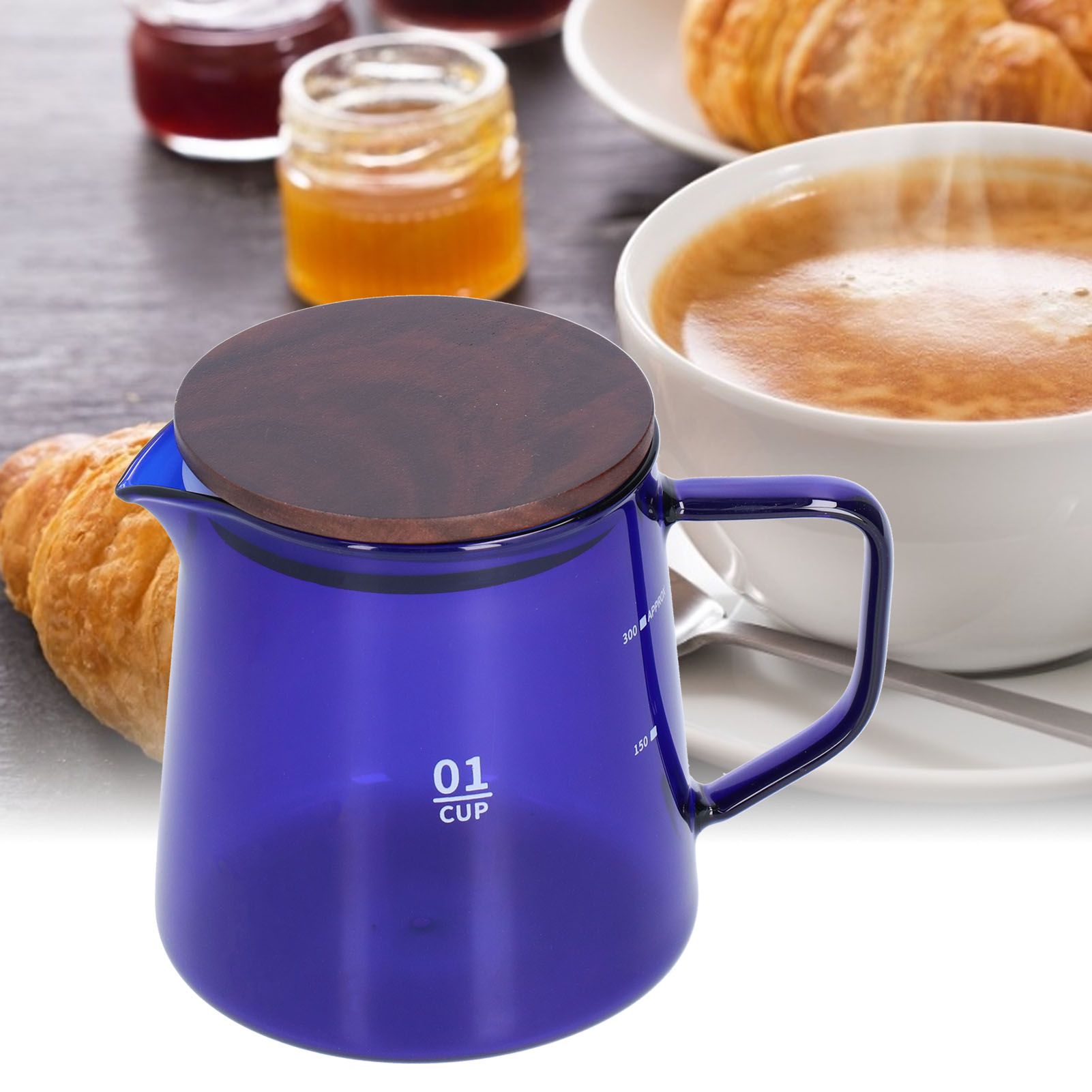 Tea Cup Borosilicate Glass 300ml 11.9oz Heat Resistant Household Coffee Mug view 11
