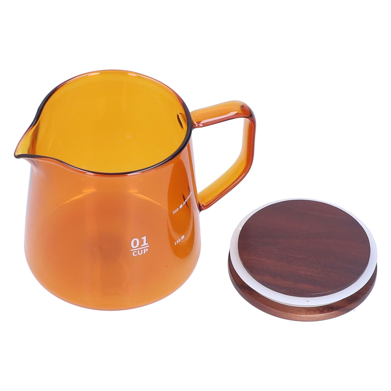 Tea Cup Borosilicate Glass 300ml 11.9oz Heat Resistant Household Coffee Mug view 3