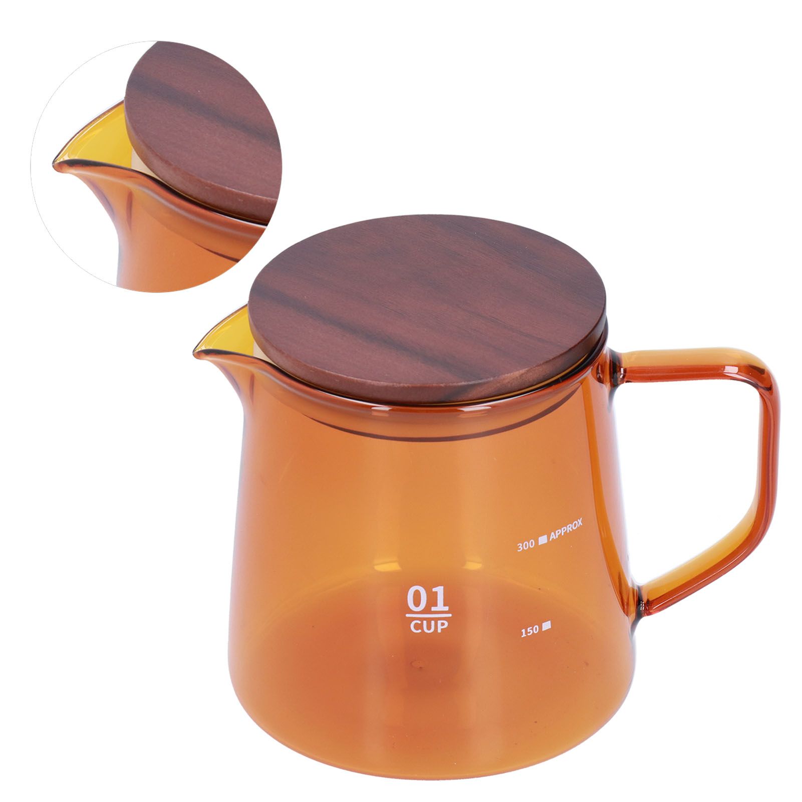 Tea Cup Borosilicate Glass 300ml 11.9oz Heat Resistant Household Coffee Mug view 6