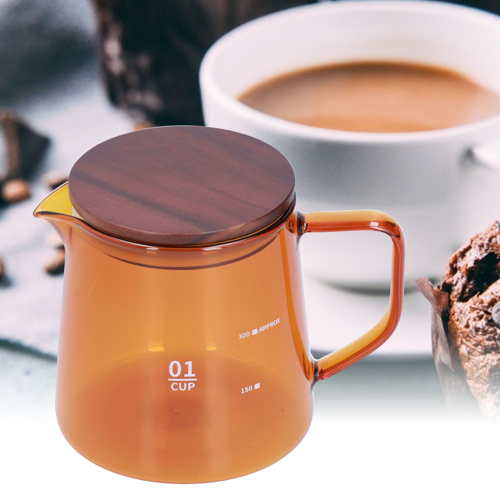 Tea Cup Borosilicate Glass 300ml 11.9oz Heat Resistant Household Coffee Mug view 11