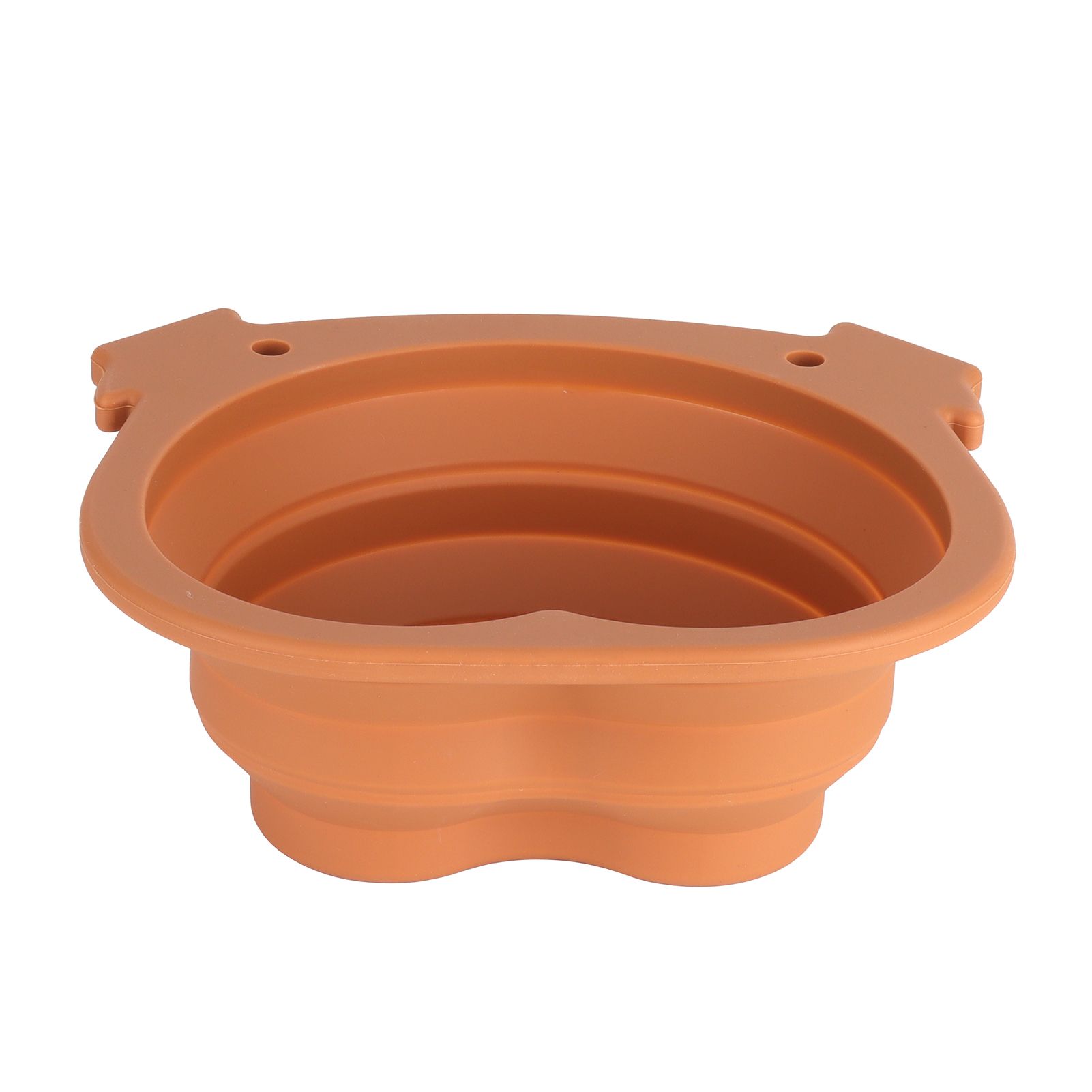 600ml Collapsible Dog Bowl Brown Durable Multifunctional Foldable Portable Dog