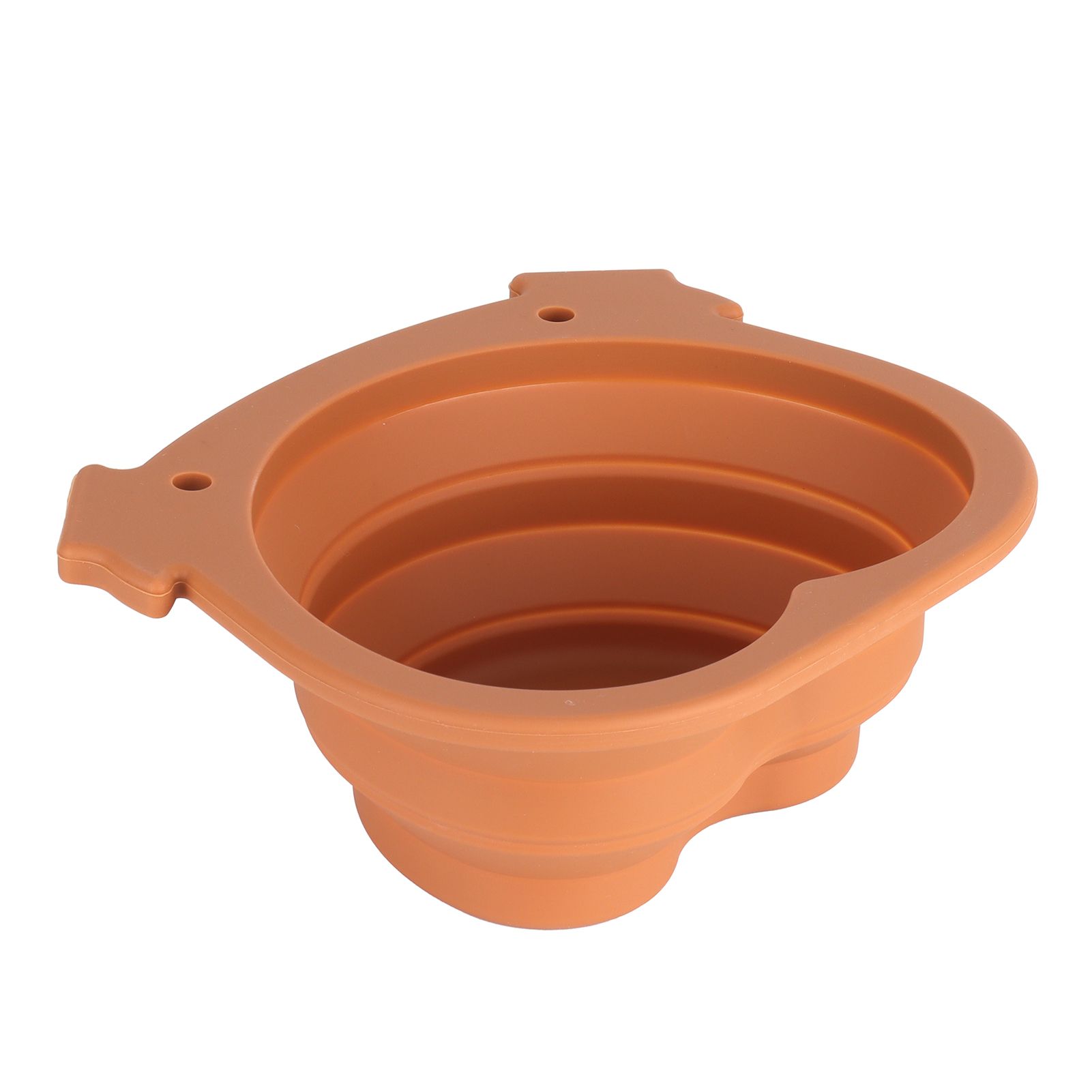 600ml Collapsible Dog Bowl Brown Durable Multifunctional Foldable Portable Dog view 2
