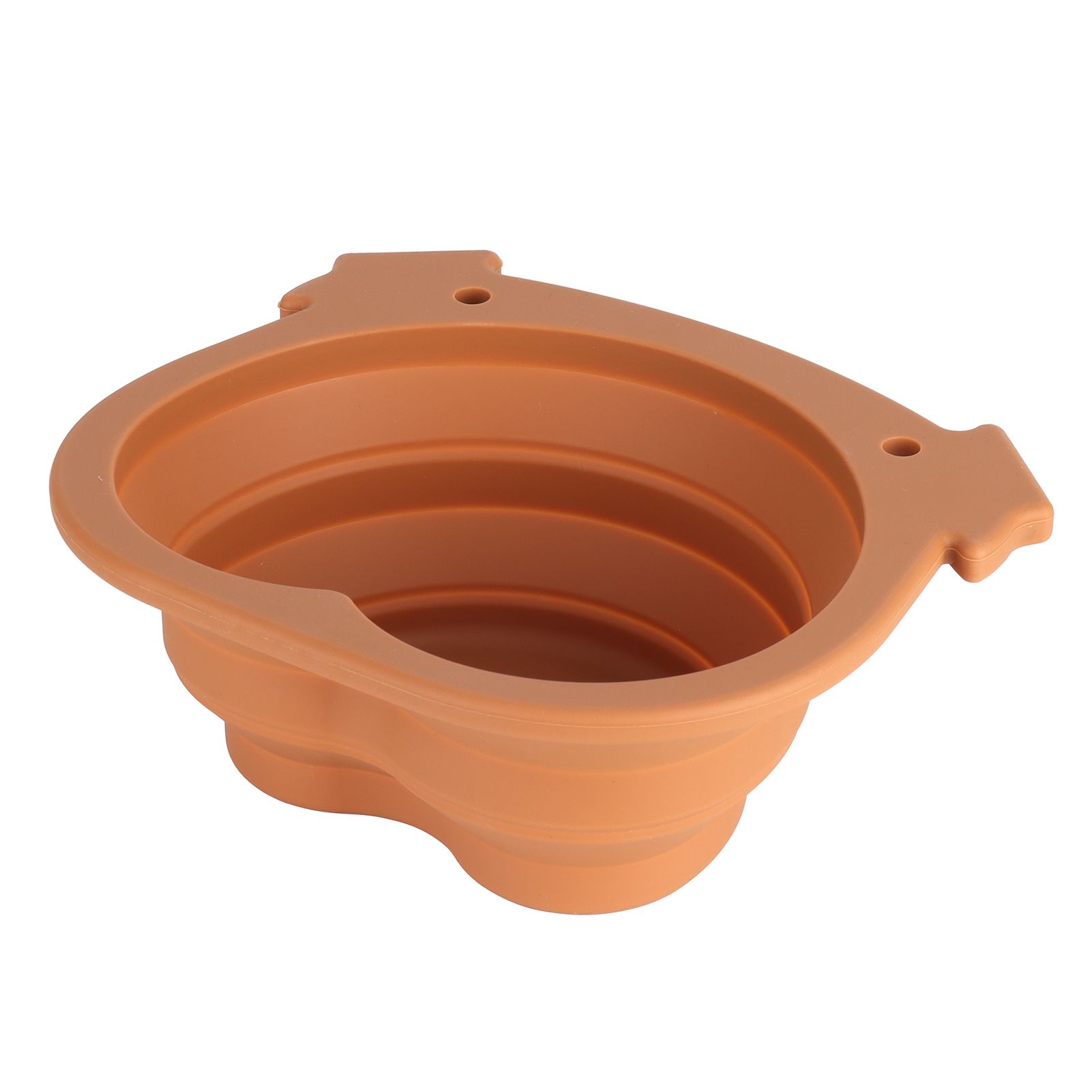 600ml Collapsible Dog Bowl Brown Durable Multifunctional Foldable Portable Dog view 3