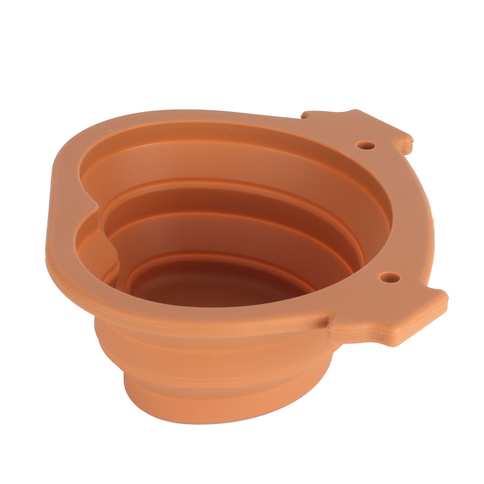 600ml Collapsible Dog Bowl Brown Durable Multifunctional Foldable Portable Dog view 4