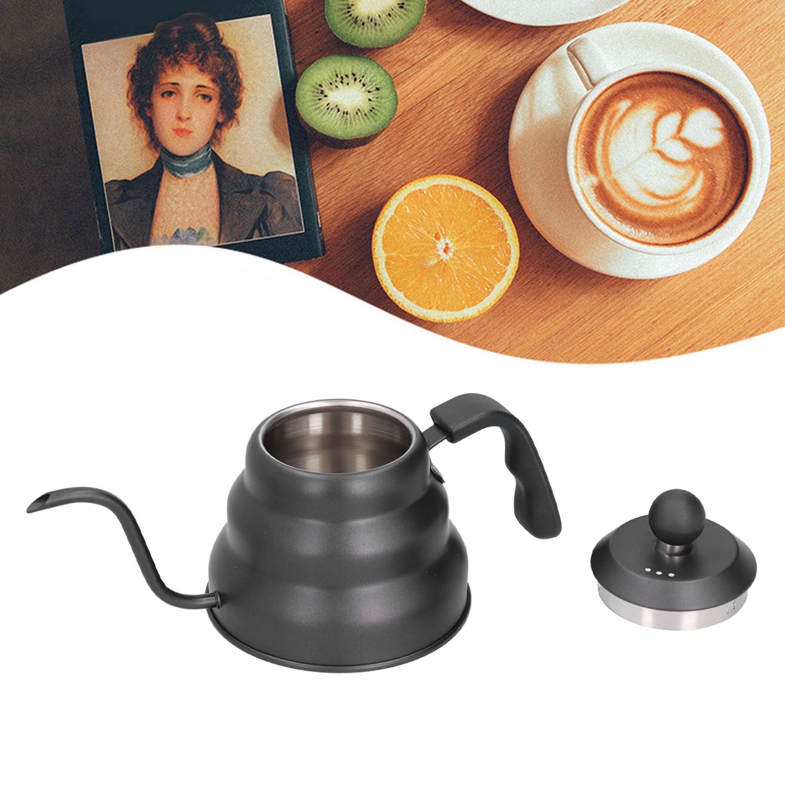 PTFE Stainless Steel Tea Pot Coffee Kettle Gooseneck Spout Pour Over Coffee view 11
