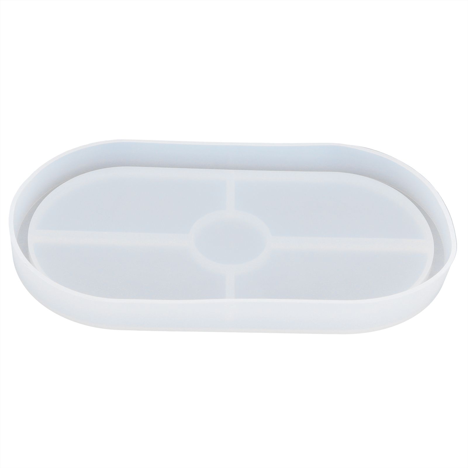 DIY Silicone Mold Oval Crystal Epoxy Resin Tea Coaster Mold for Home Kitchen view 4
