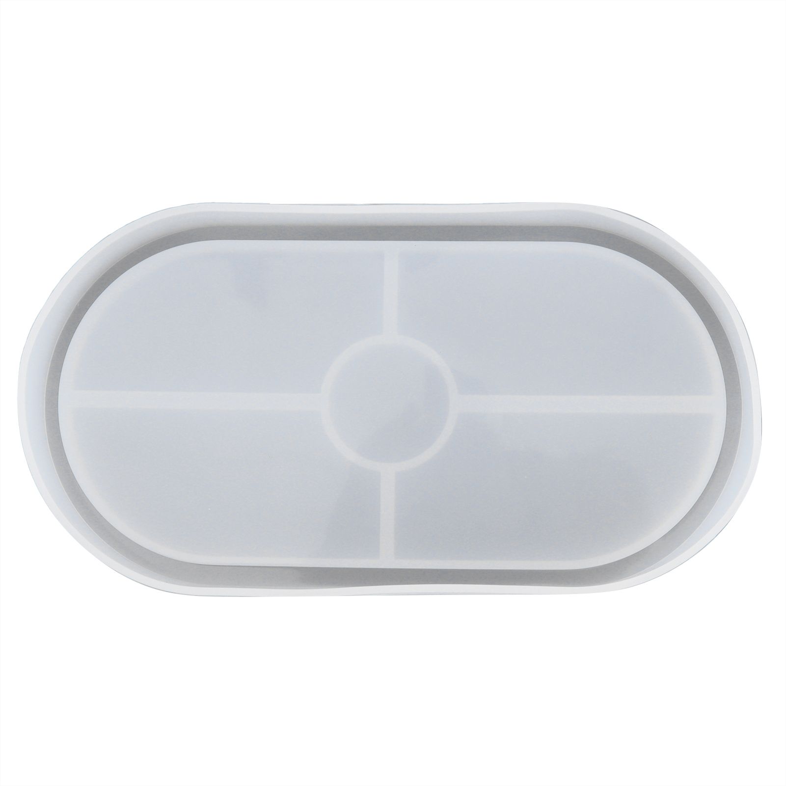 DIY Silicone Mold Oval Crystal Epoxy Resin Tea Coaster Mold for Home Kitchen view 6