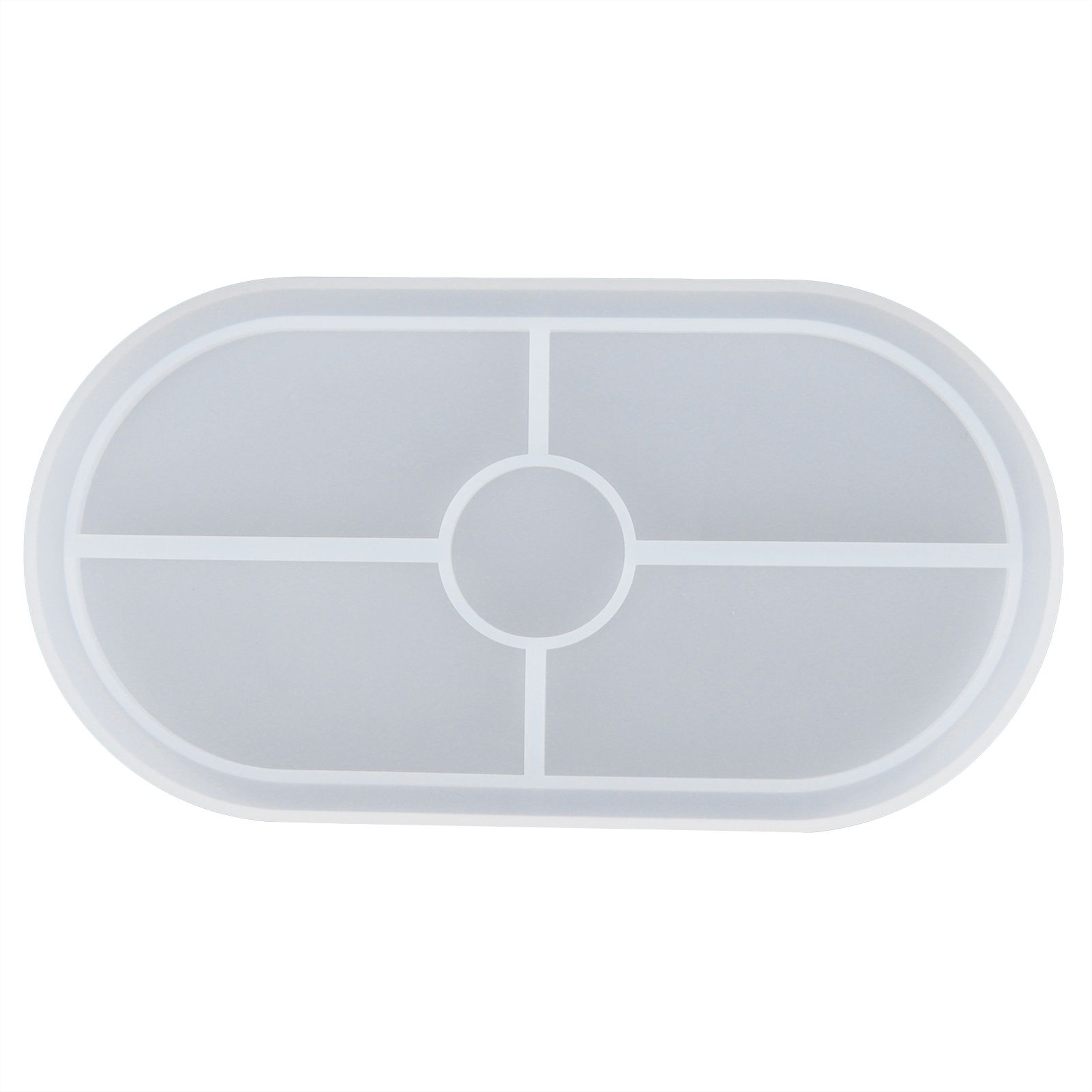 DIY Silicone Mold Oval Crystal Epoxy Resin Tea Coaster Mold for Home Kitchen view 7