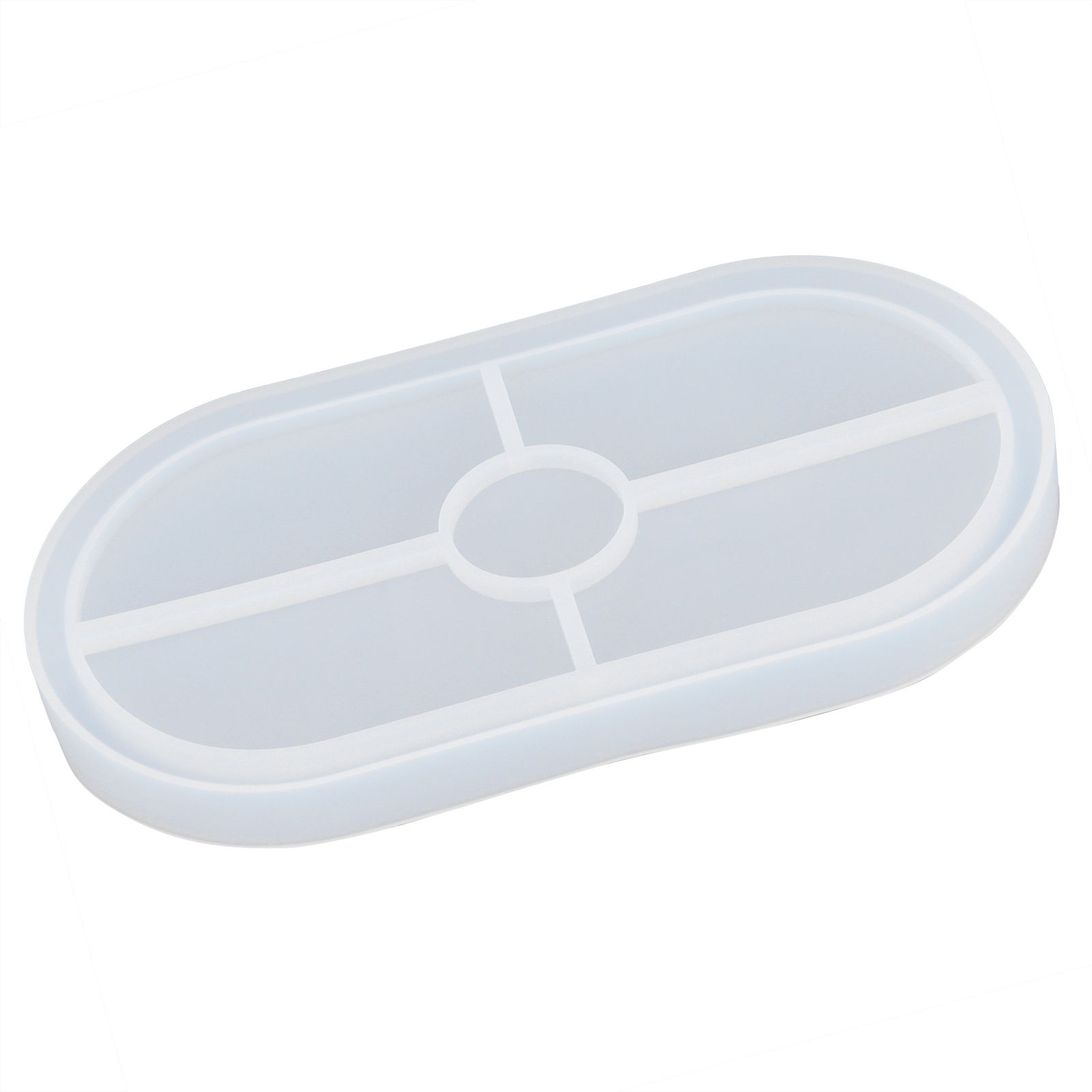 DIY Silicone Mold Oval Crystal Epoxy Resin Tea Coaster Mold for Home Kitchen view 8