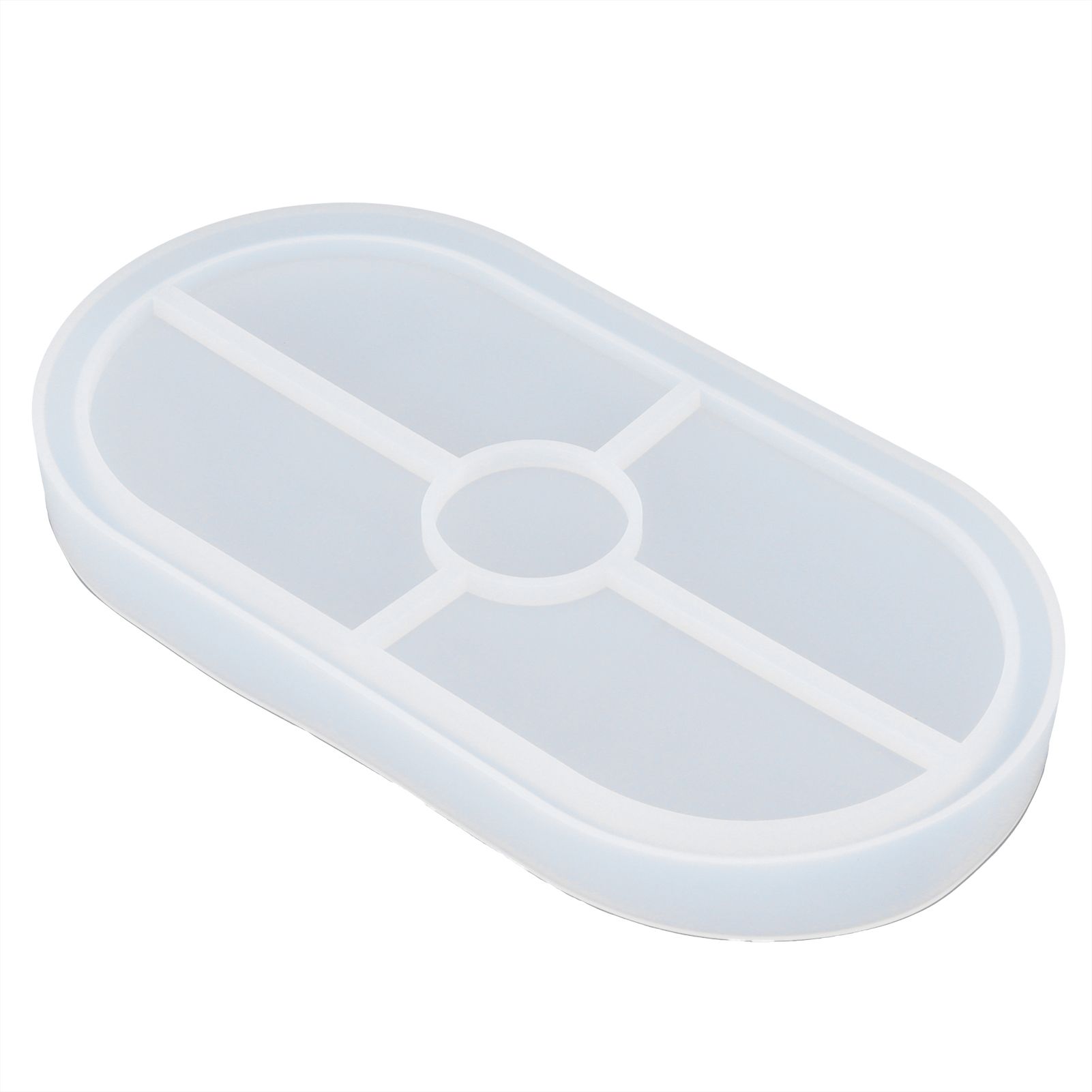 DIY Silicone Mold Oval Crystal Epoxy Resin Tea Coaster Mold for Home Kitchen view 9