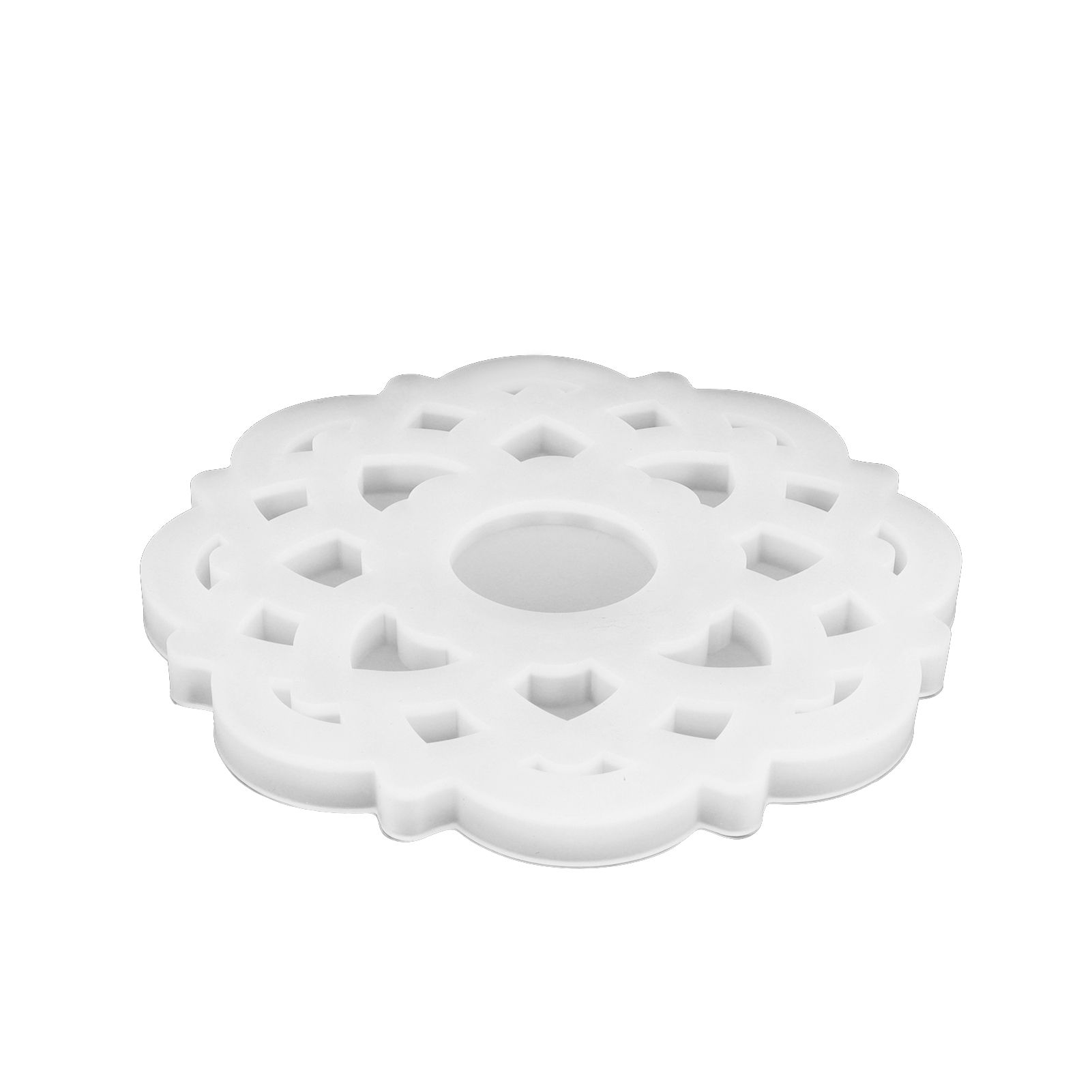 DIY Crystal Epoxy Resin Mold Innovative Shaped Mirror Silicone Candle Holder view 3