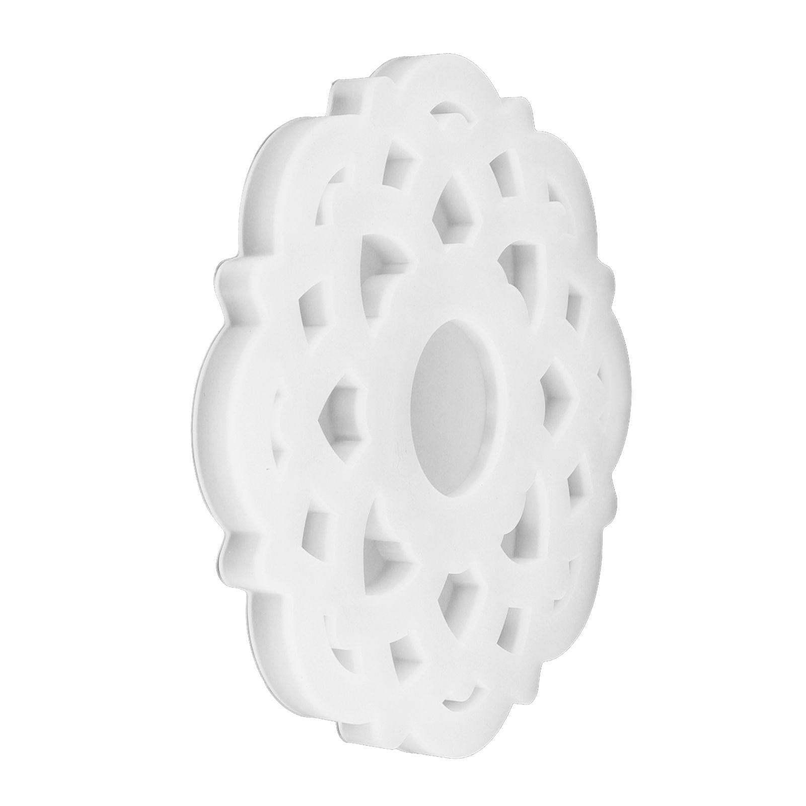 DIY Crystal Epoxy Resin Mold Innovative Shaped Mirror Silicone Candle Holder view 5