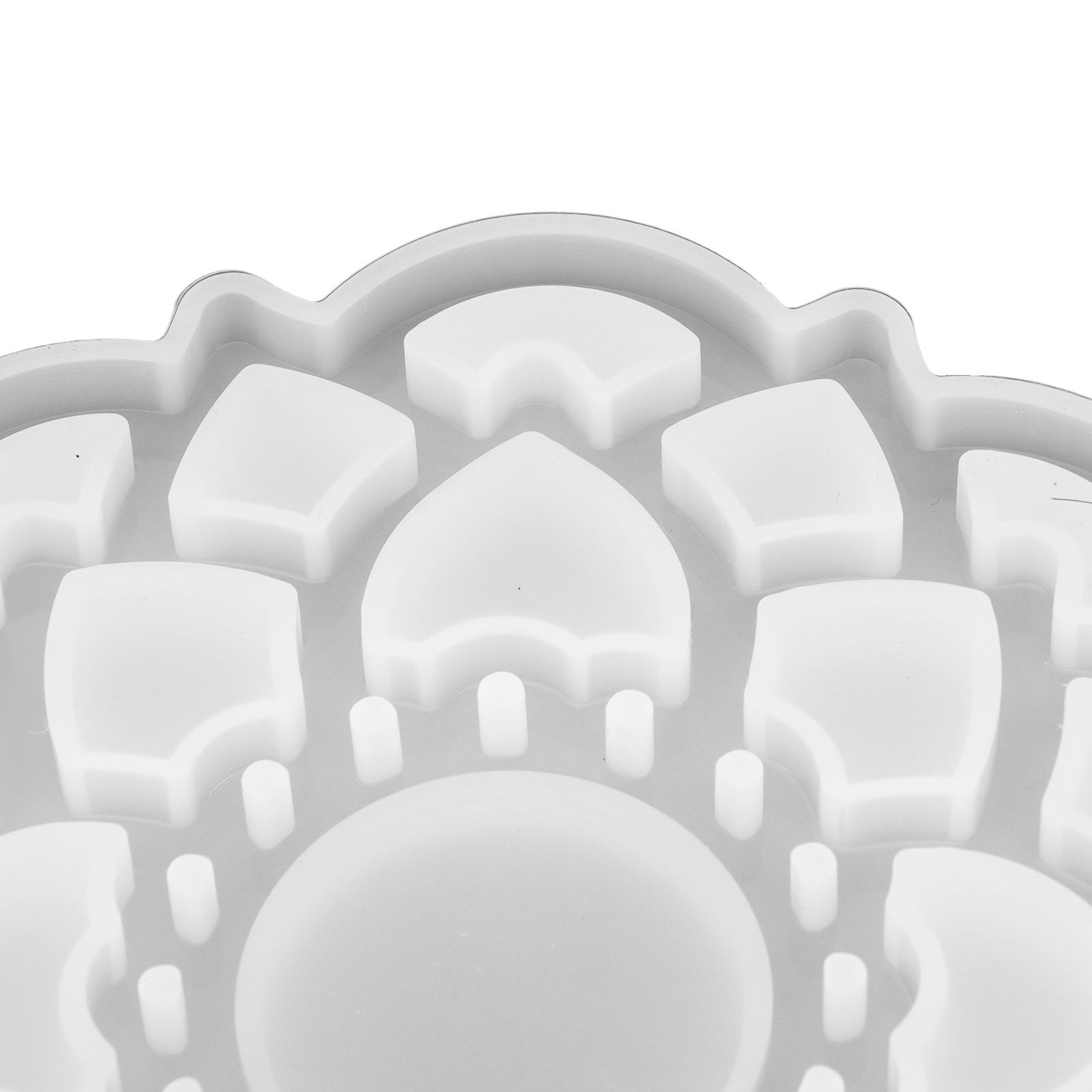 DIY Crystal Epoxy Resin Mold Innovative Shaped Mirror Silicone Candle Holder view 15