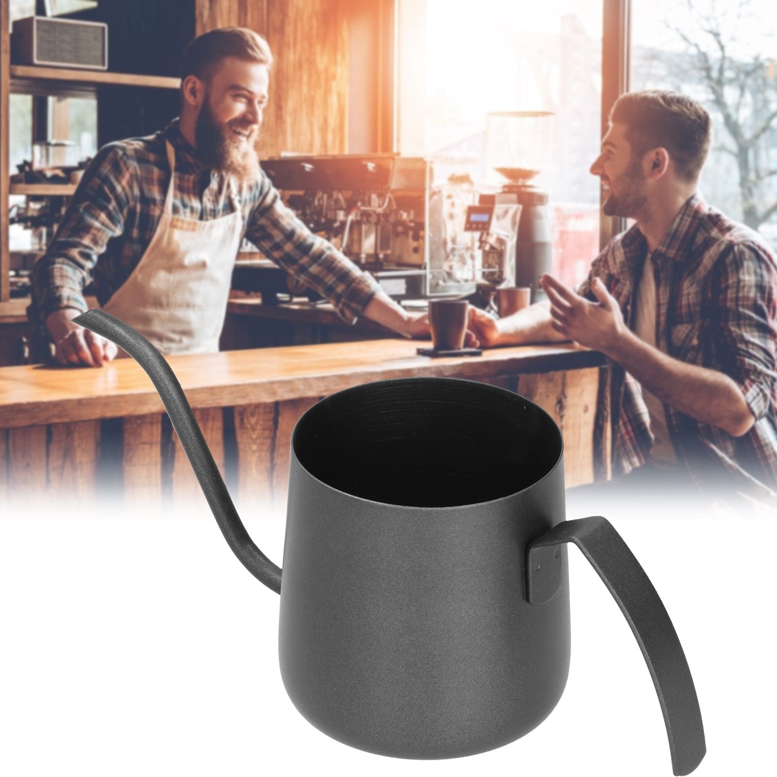 304 Stainless Steel PTFE Gooseneck Kettle with Inner Scale Pour Over Coffee view 12
