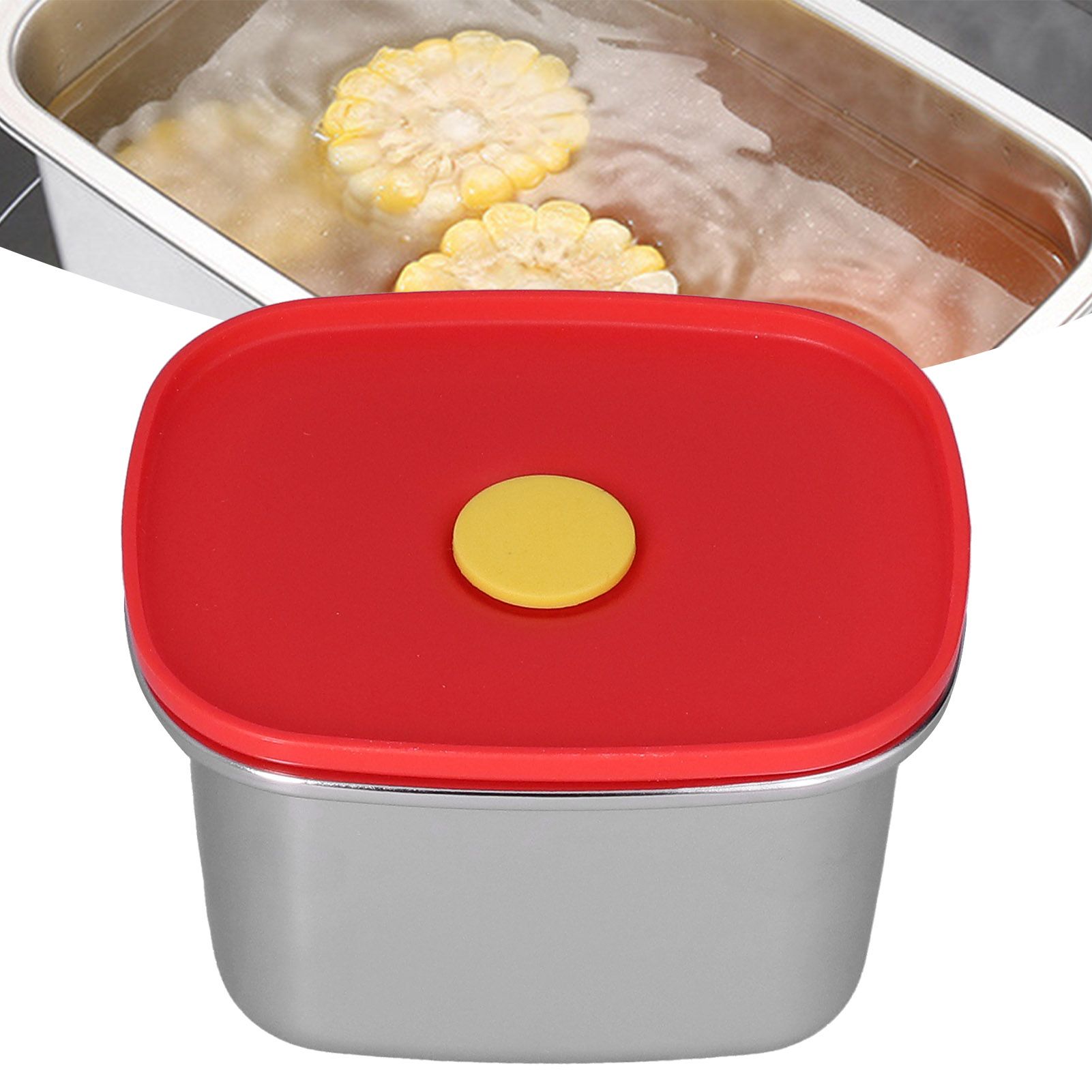 Lunch Box Red Excellent Sealing Easily Clean Environmental Protection Food view 11