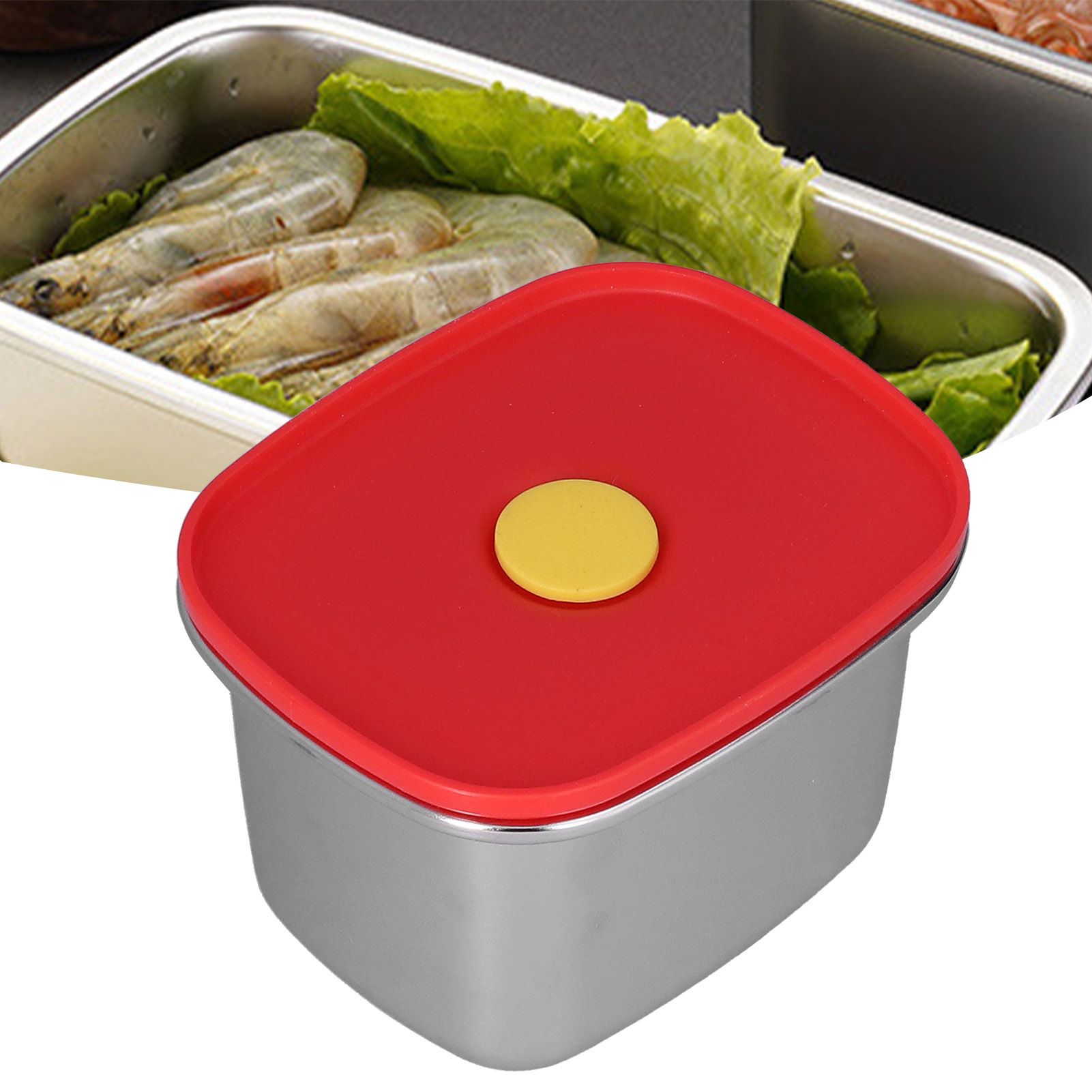 Lunch Box Red Excellent Sealing Easily Clean Environmental Protection Food view 12