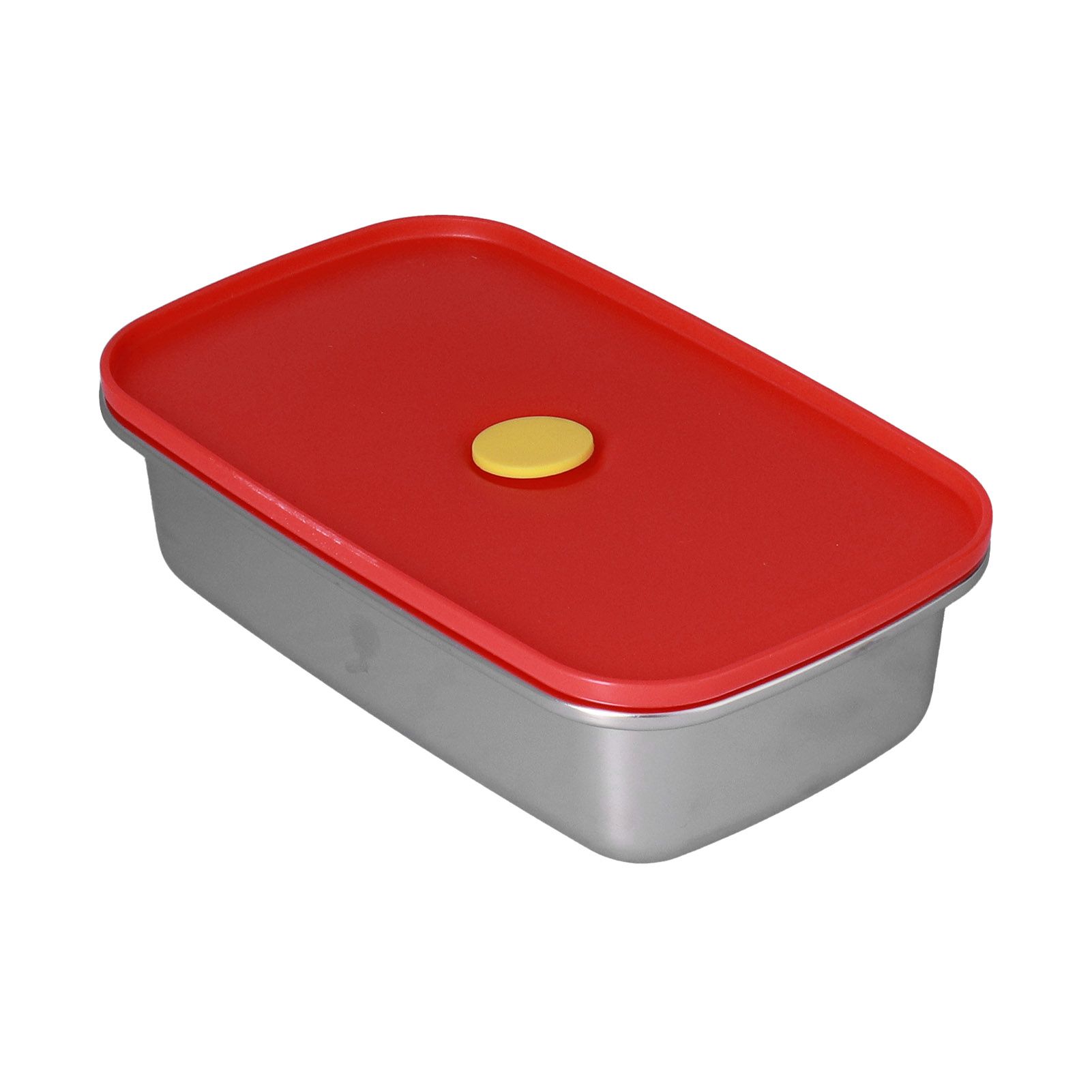 Lunch Box Red Non Pollution Good Sealing Lightweight Easily Clean Bento Box view 2