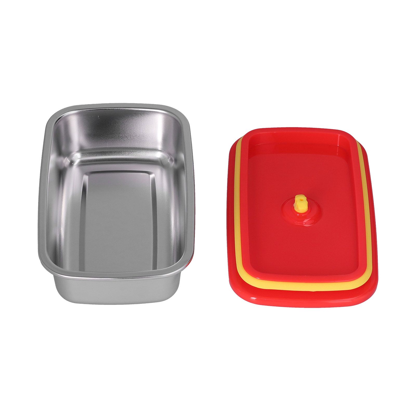 Lunch Box Red Non Pollution Good Sealing Lightweight Easily Clean Bento Box view 9