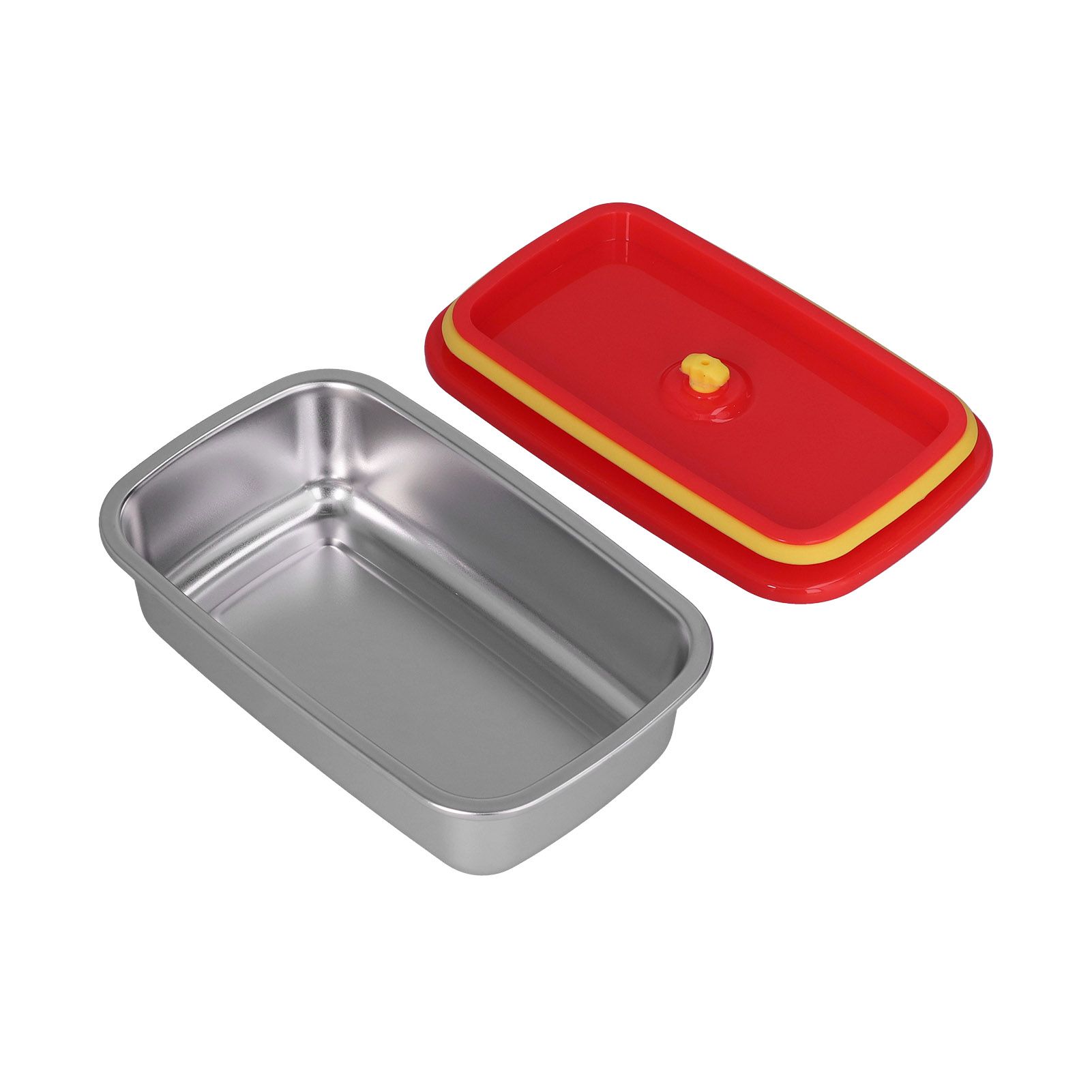 Lunch Box Red Non Pollution Good Sealing Lightweight Easily Clean Bento Box view 10