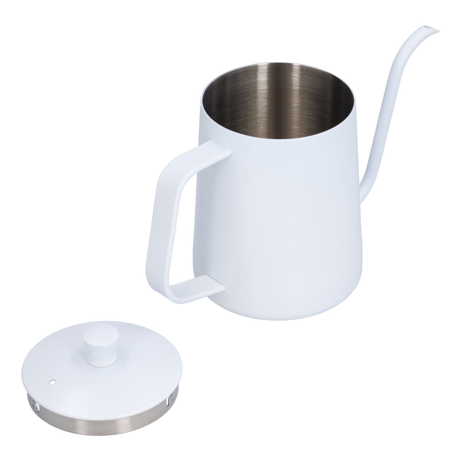 Coffee Kettle Stainless Steel Mini Portable White Thin Mouth Pour Over Kettle view 8