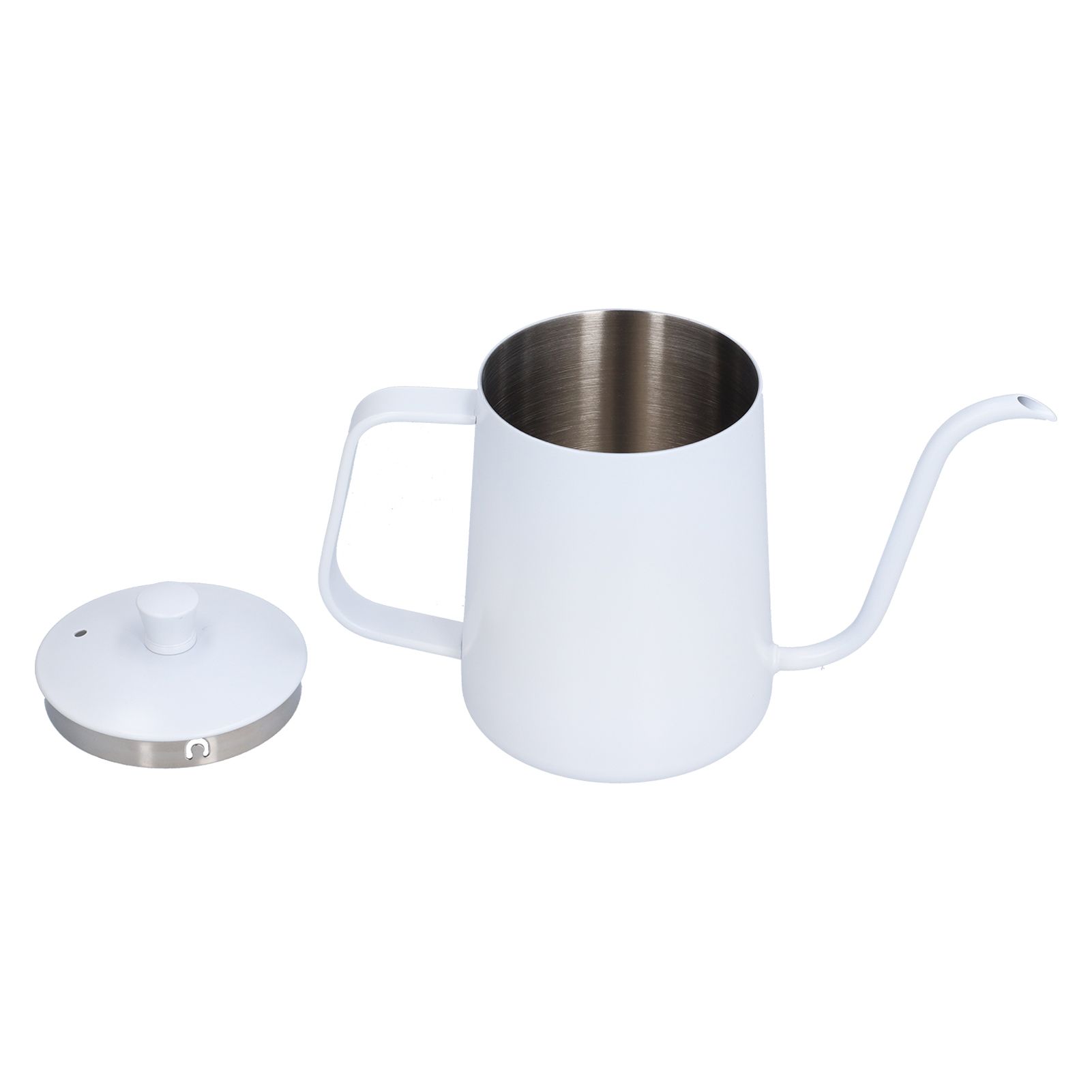 Coffee Kettle Stainless Steel Mini Portable White Thin Mouth Pour Over Kettle view 9
