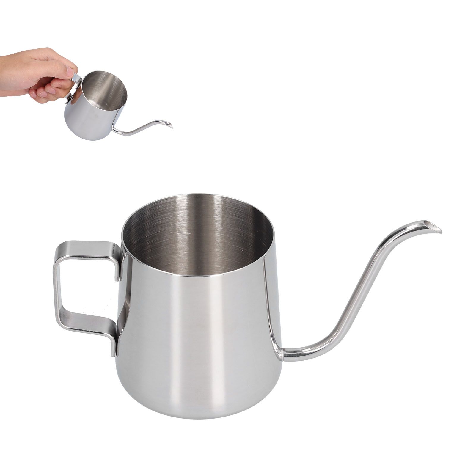 250ml Stainless Steel Hanging Ear Coffee Pot Gooseneck Spout Coffee Tea Pot view 10