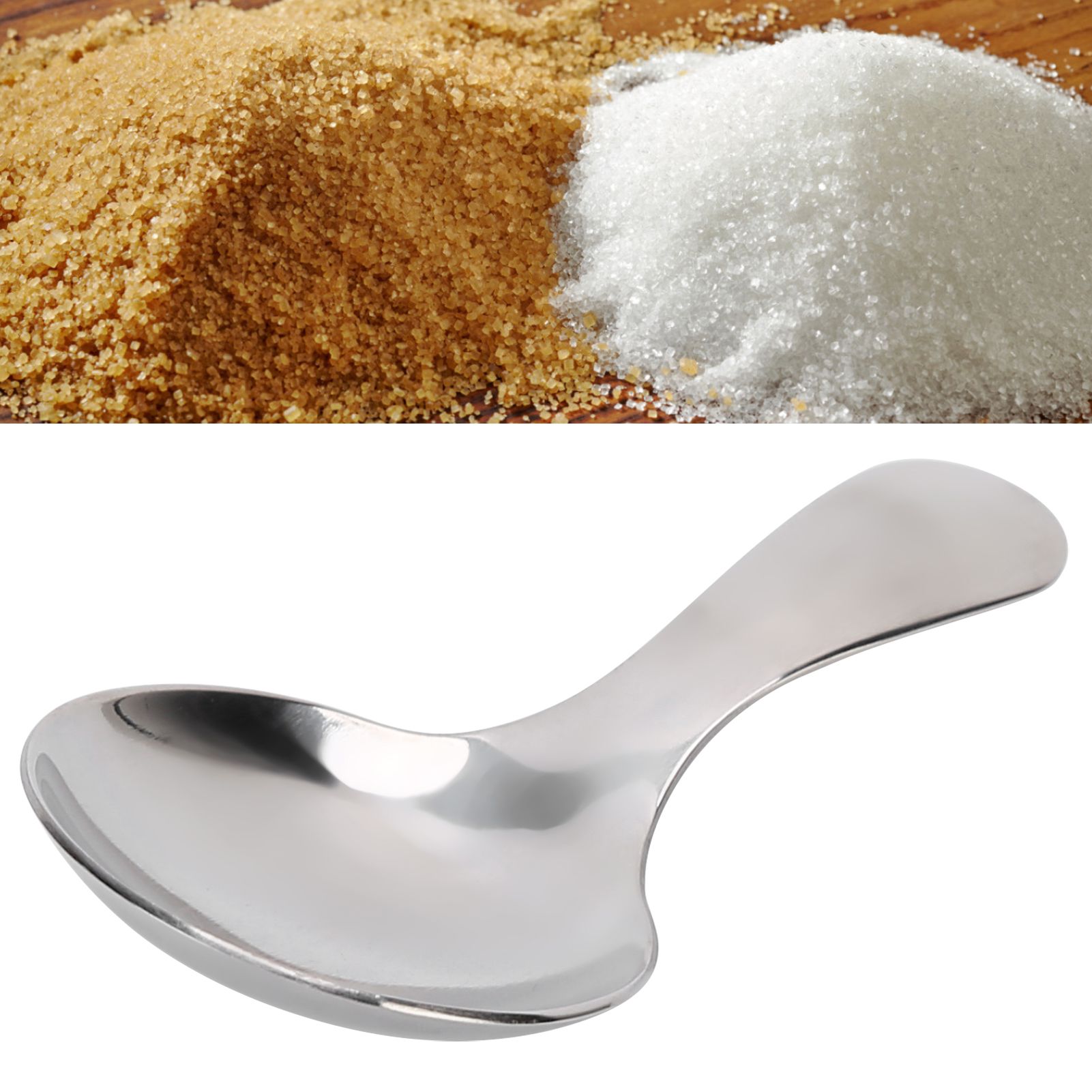 Stainless Steel Scoop Multifunctional Short Handle Ice Cream Sugar Tea Salt view 11