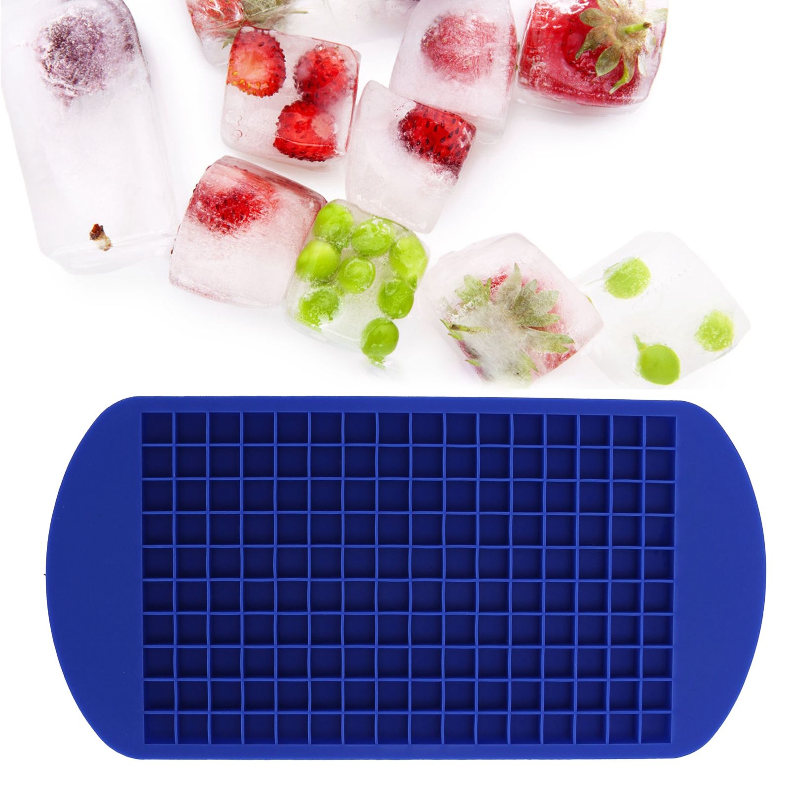 160 Grid Ice Tray Square Flexible Silicone High Temperature Resistant Mini Ice view 12