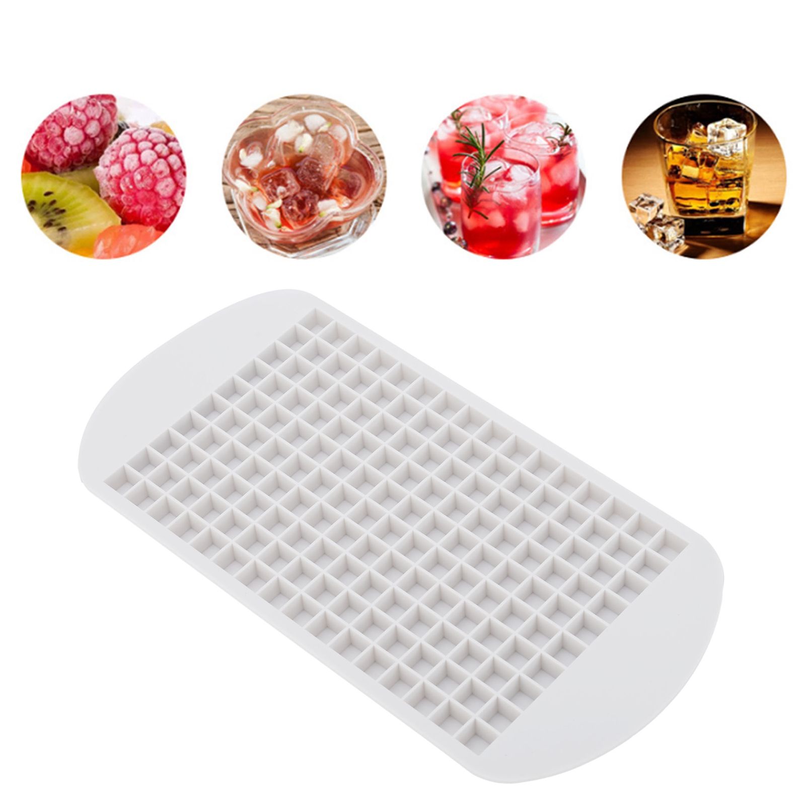 160 Grid Ice Tray Square Flexible Silicone High Temperature Resistant Mini Ice view 12