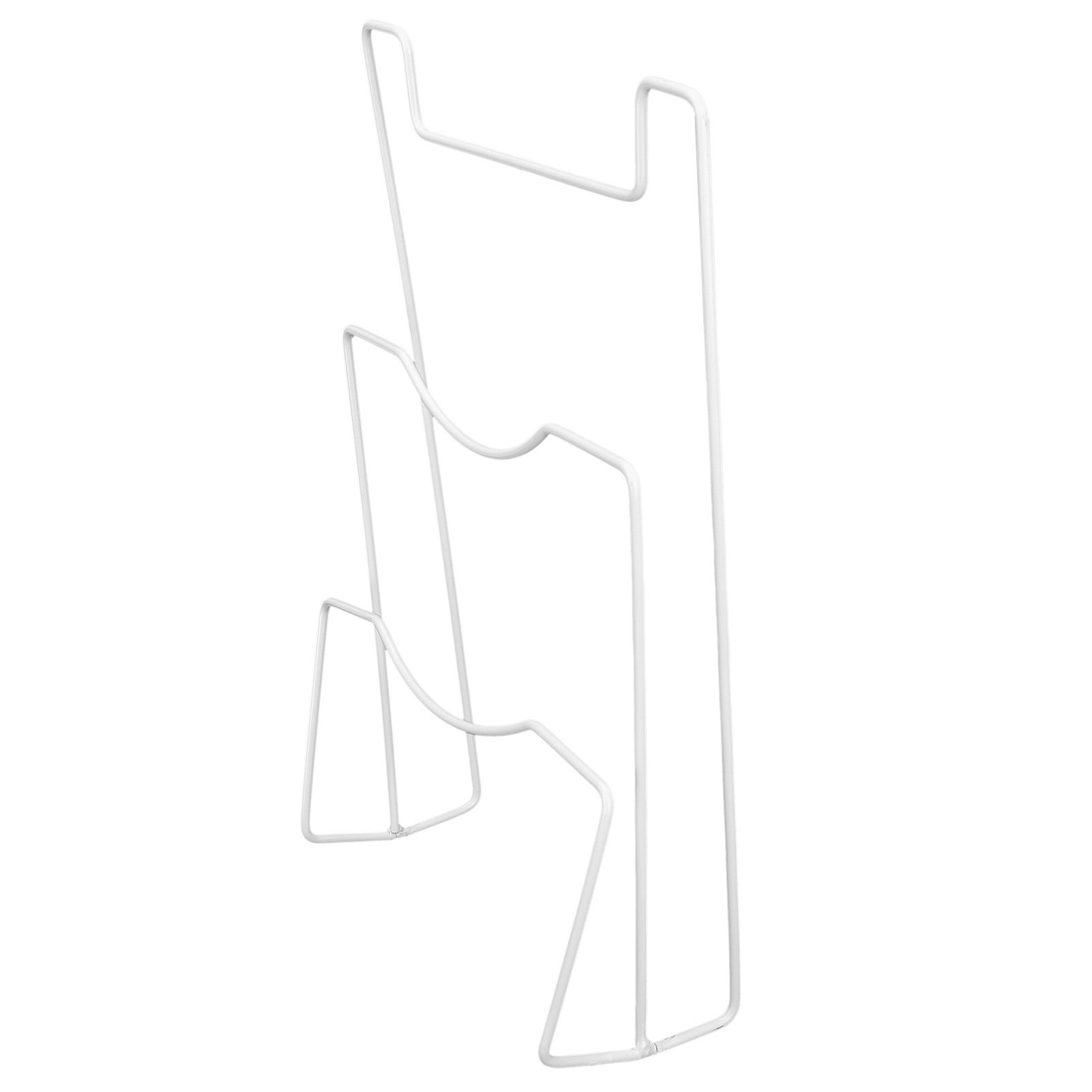Wrought Iron Cabinet Door Mount Pot Lid Organizer Cutting Board Holder Kitchen view 2